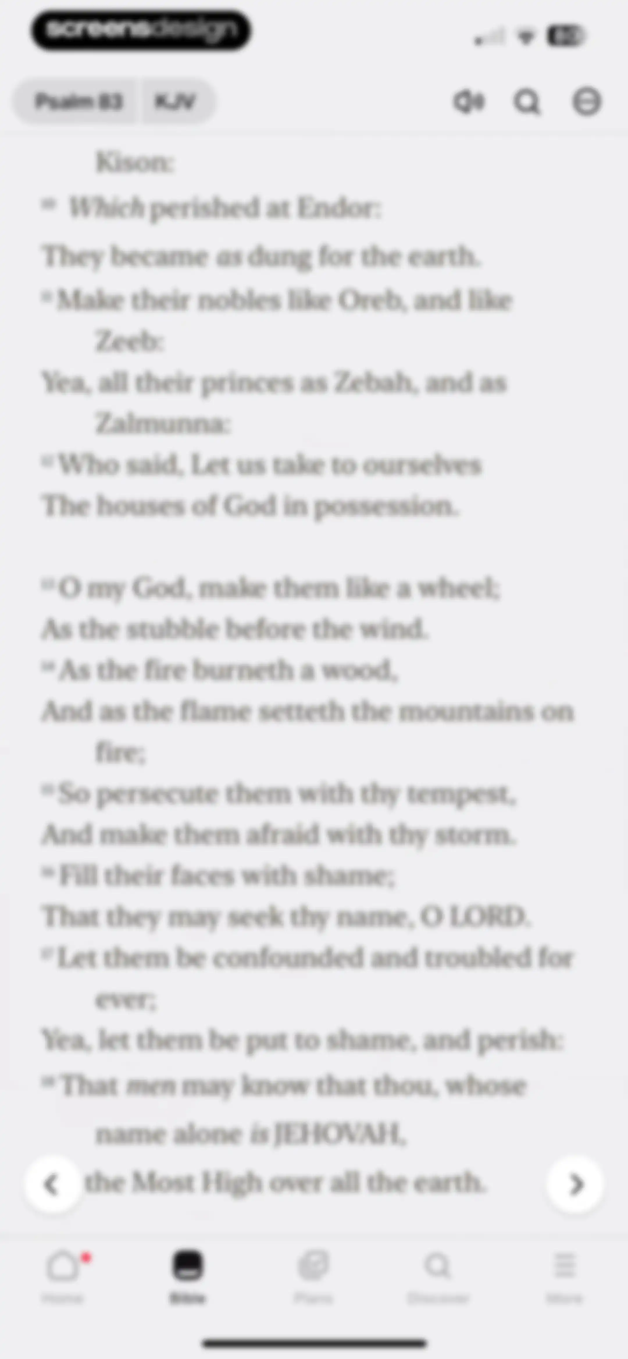 Bible screen 124