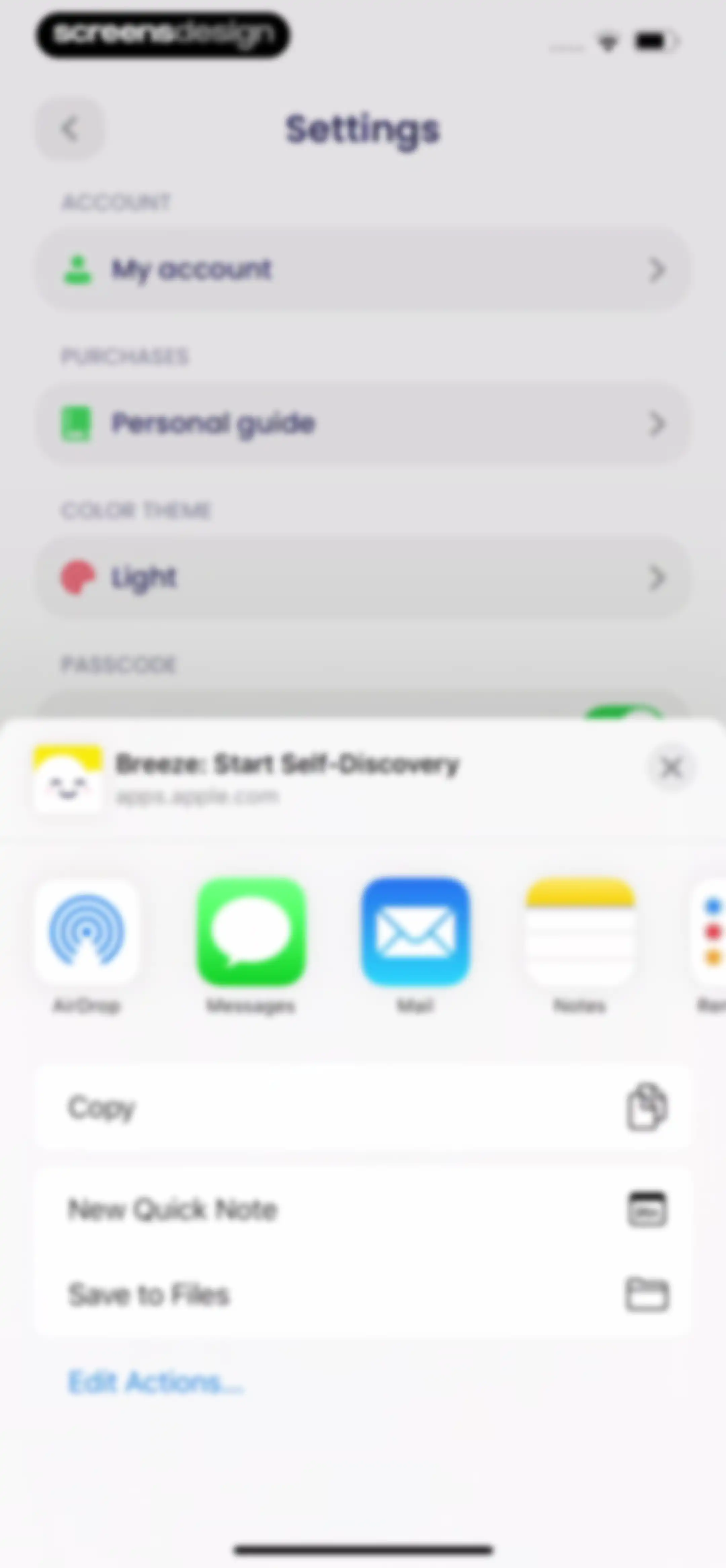 Breeze: Start Self-Discovery screen 125