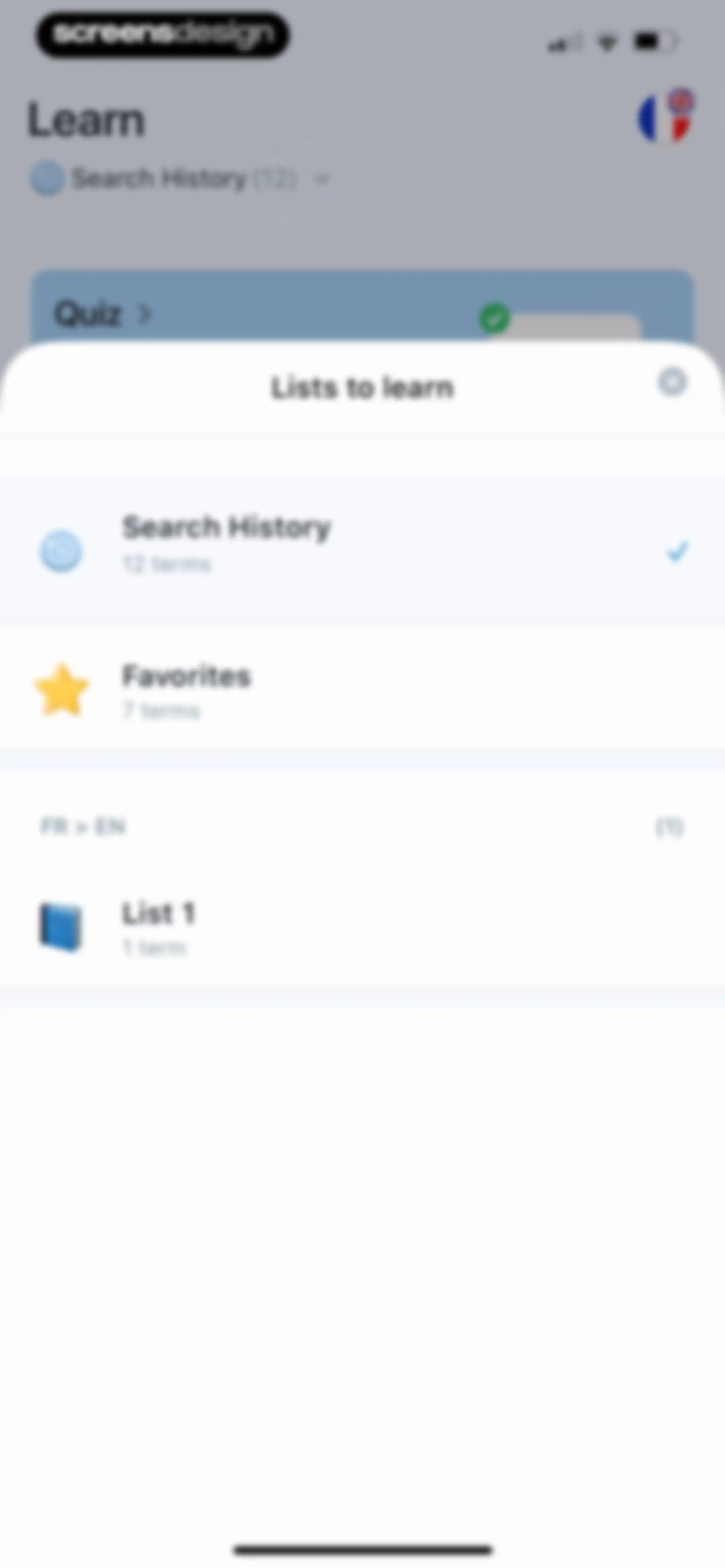 Reverso translate and learn screen 120