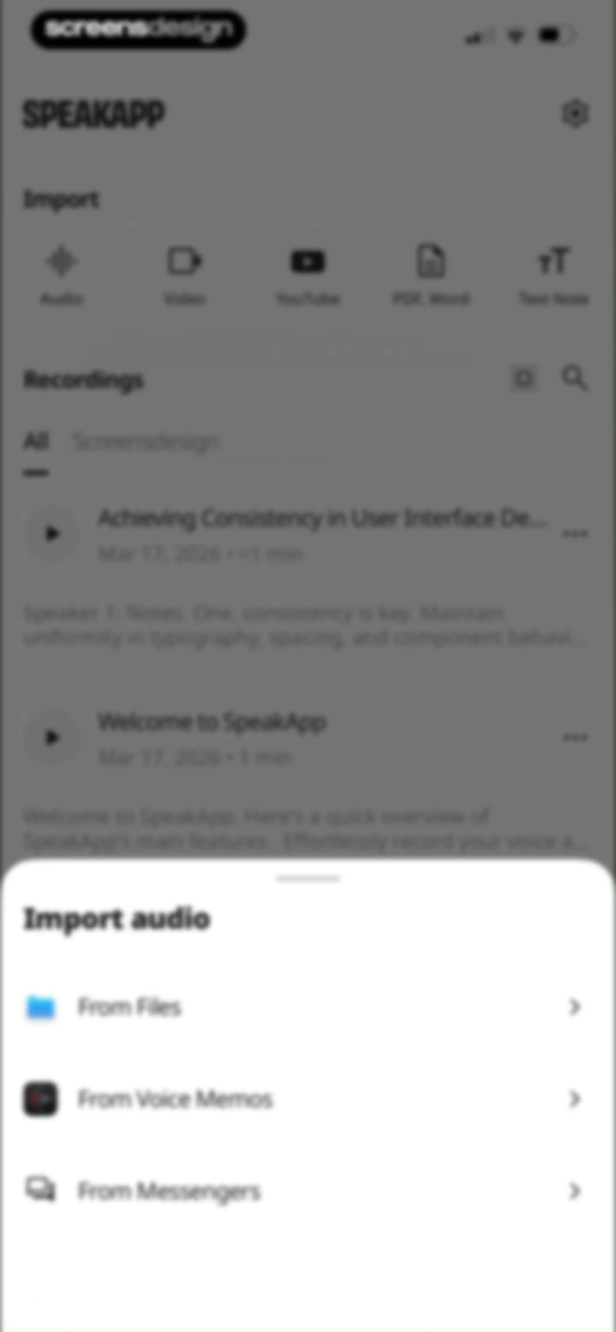 SpeakApp AI: Voice Notes screen 44