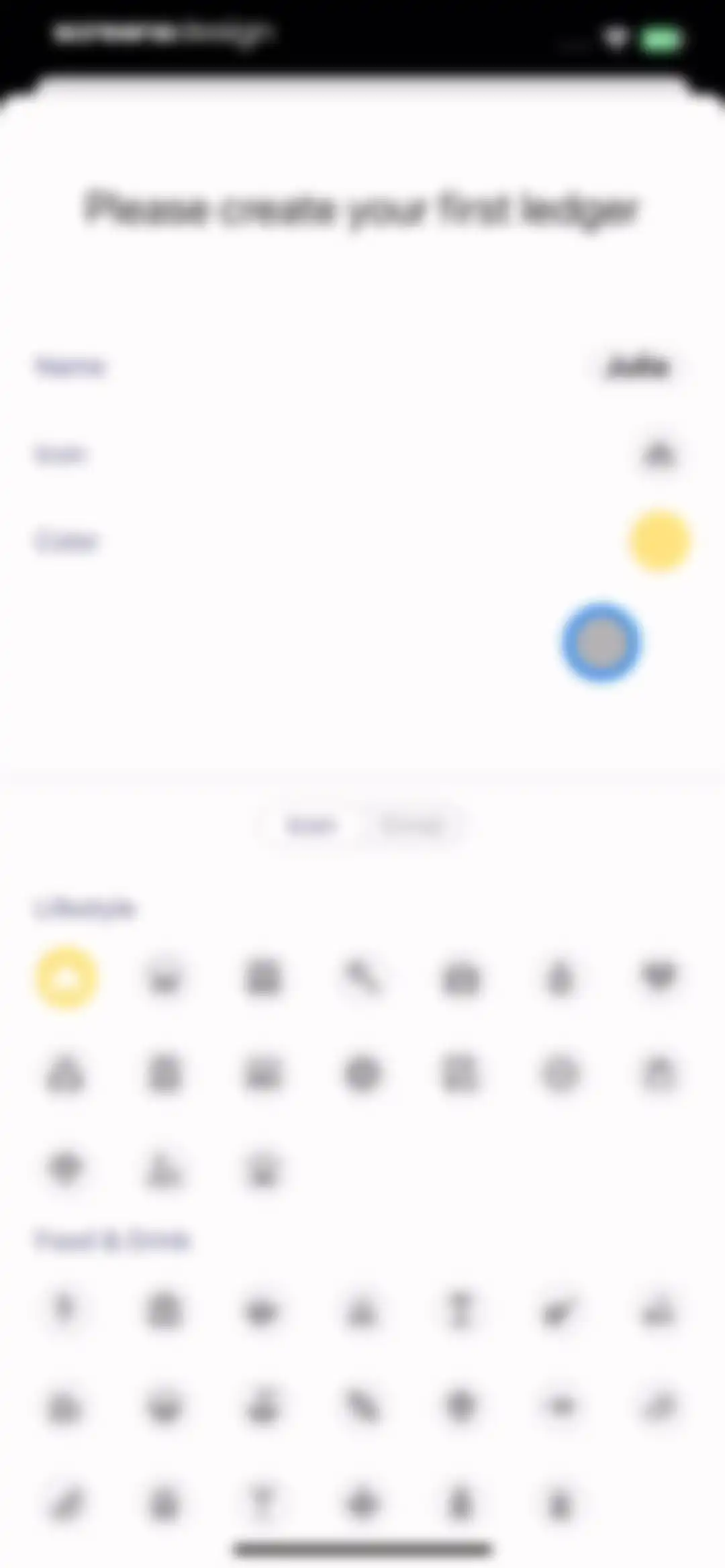 Budget app - spending tracker screen 11
