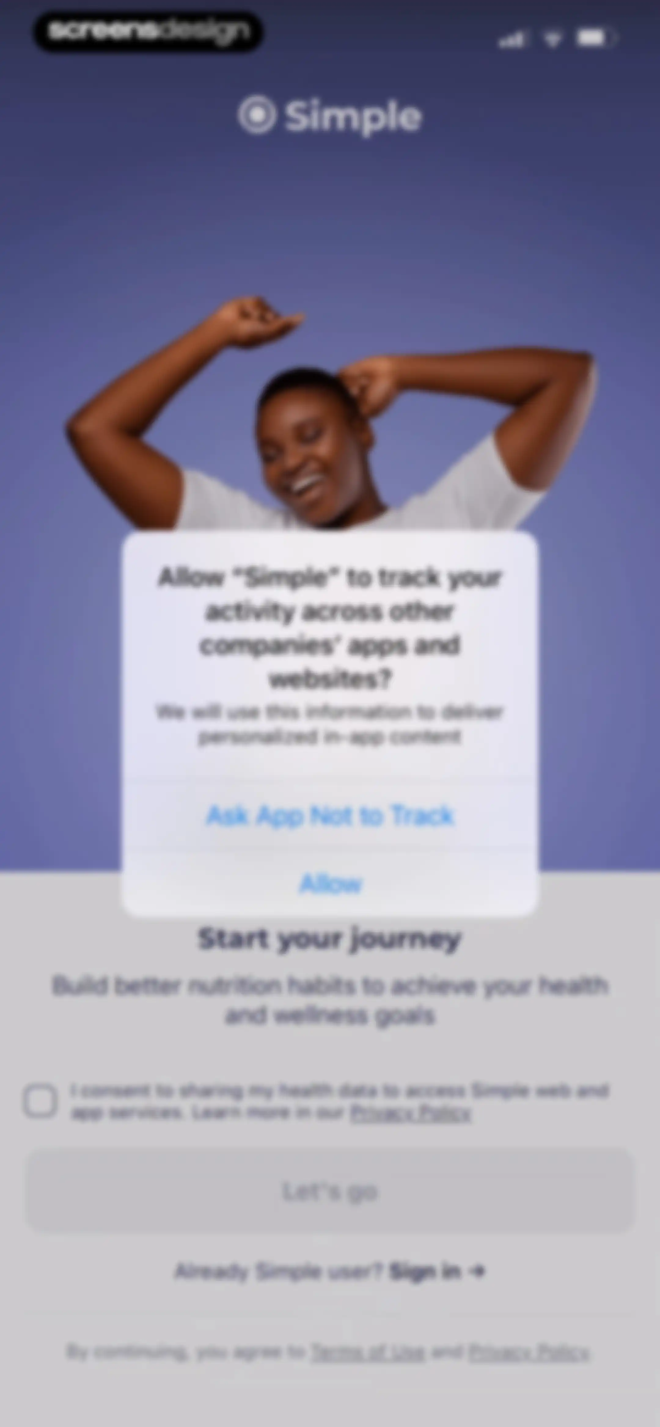 Simple: AI Weight Loss Coach screen 2