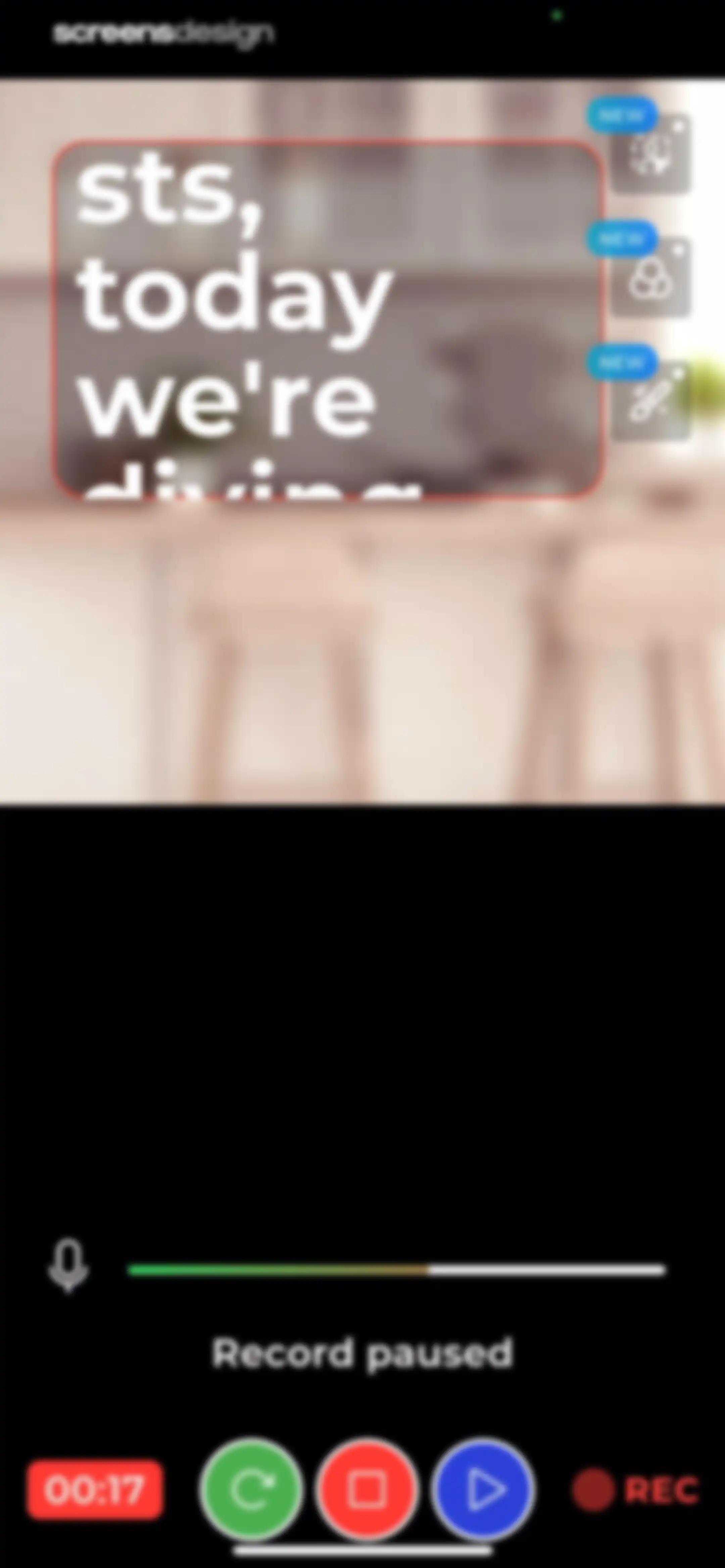 Teleprompter - VILO screen 54