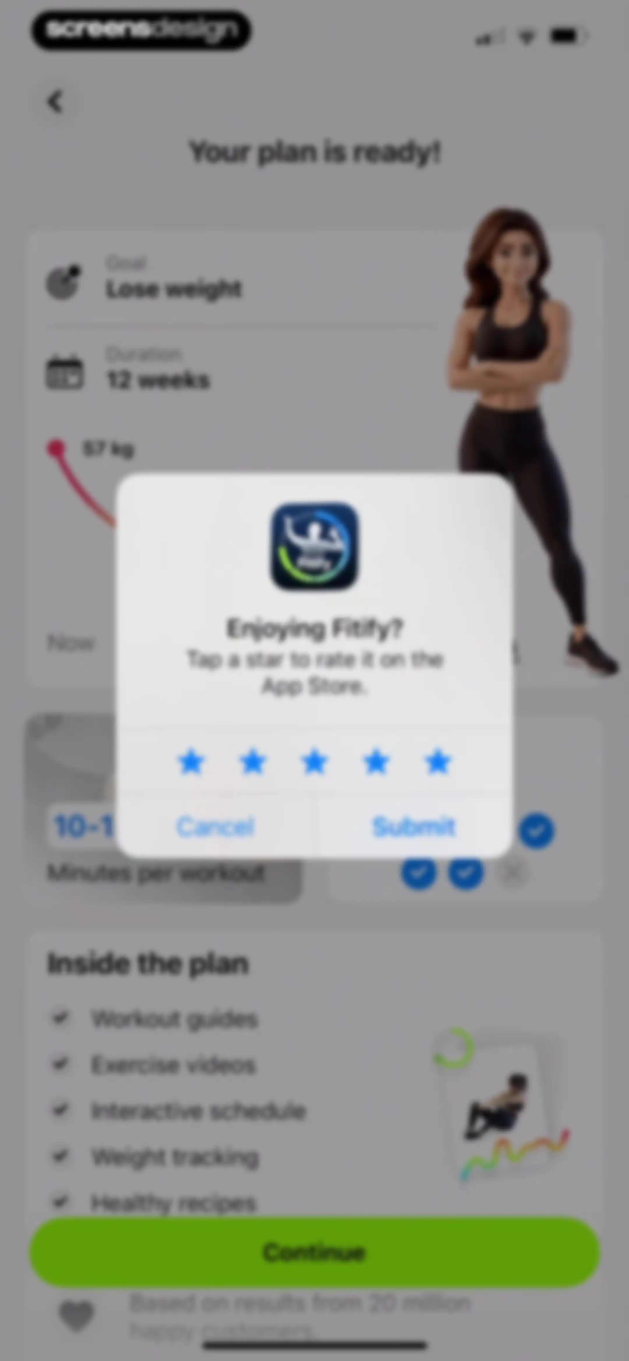 Fitify: Home Workout, AI Coach screen 61