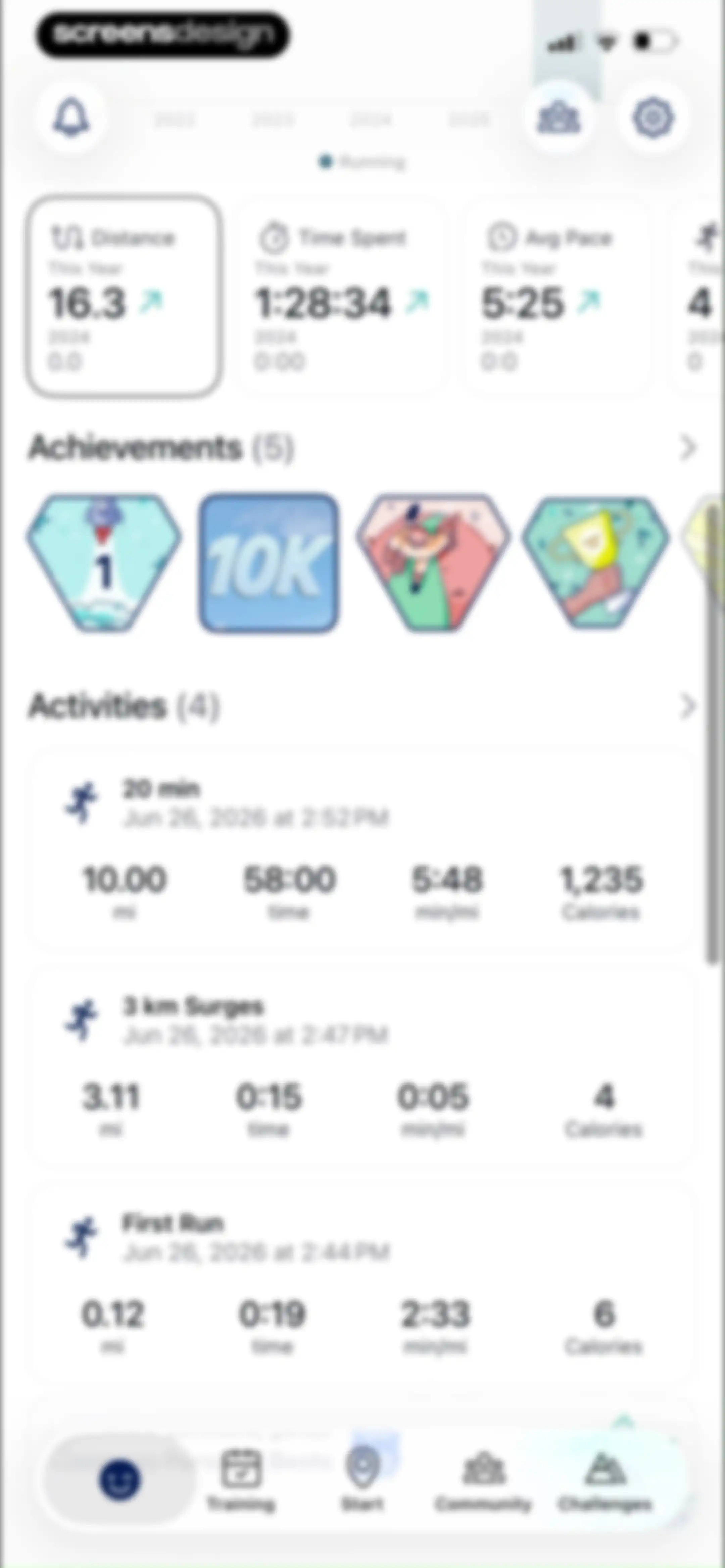 ASICS Runkeeper—Run Tracker screen 220