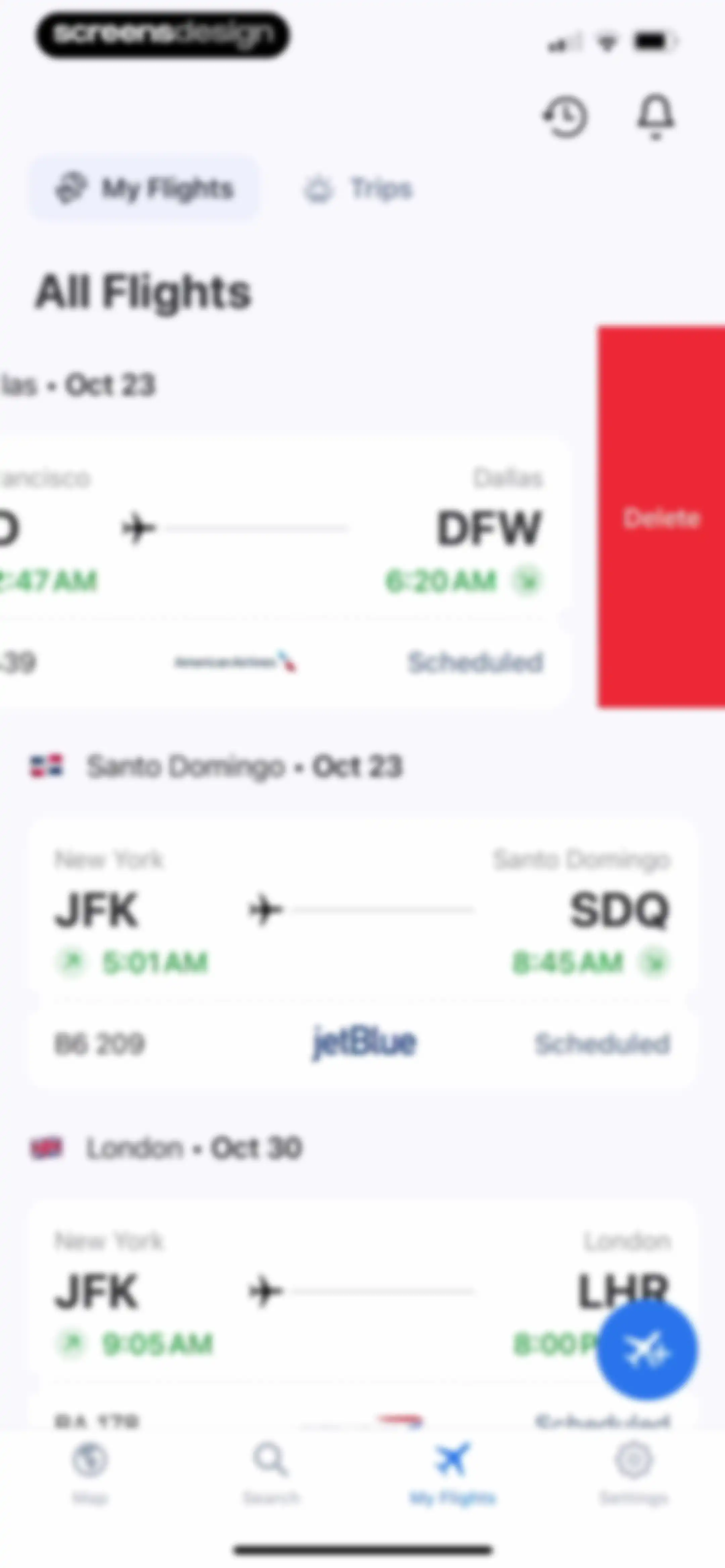 Flight Tracker + screen 81