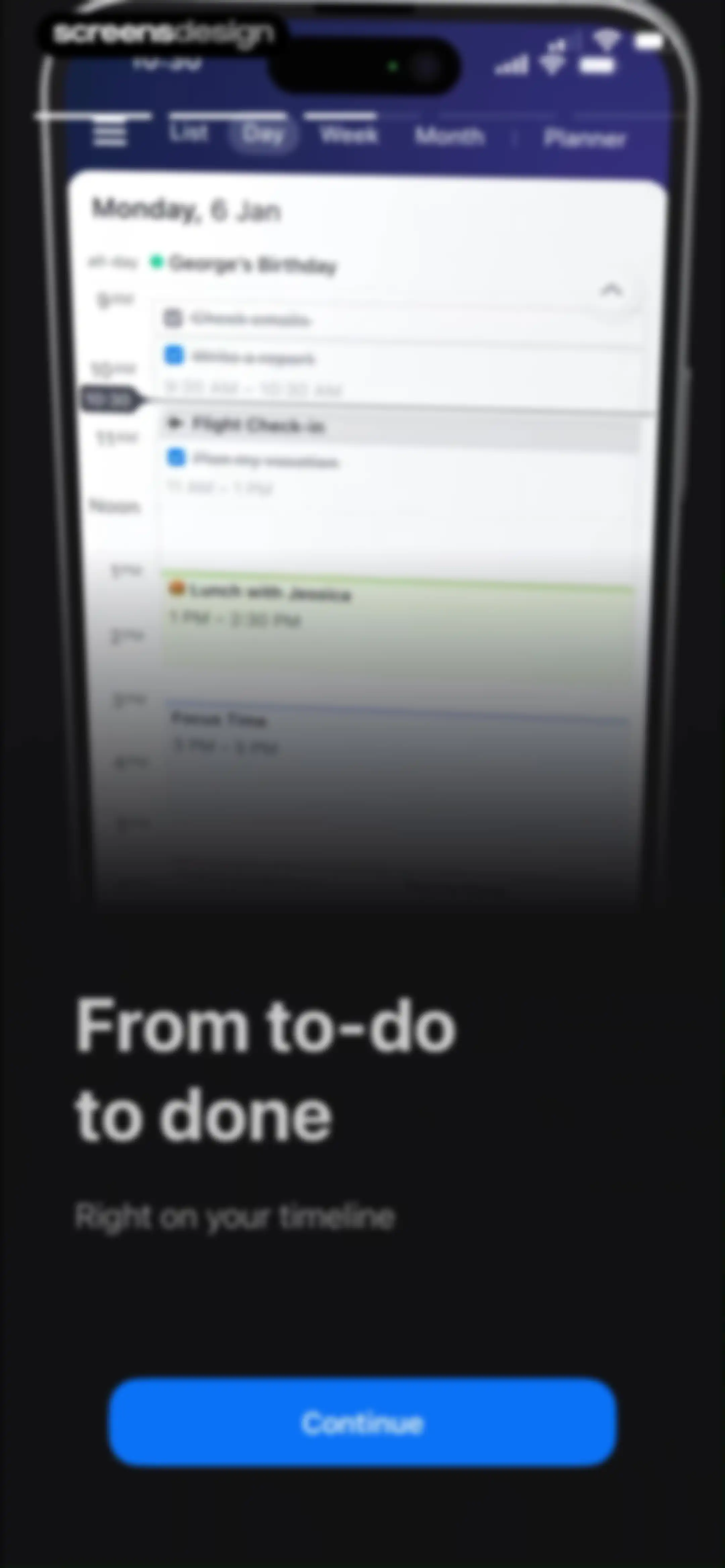 Calendars: Schedule Planner screen 119