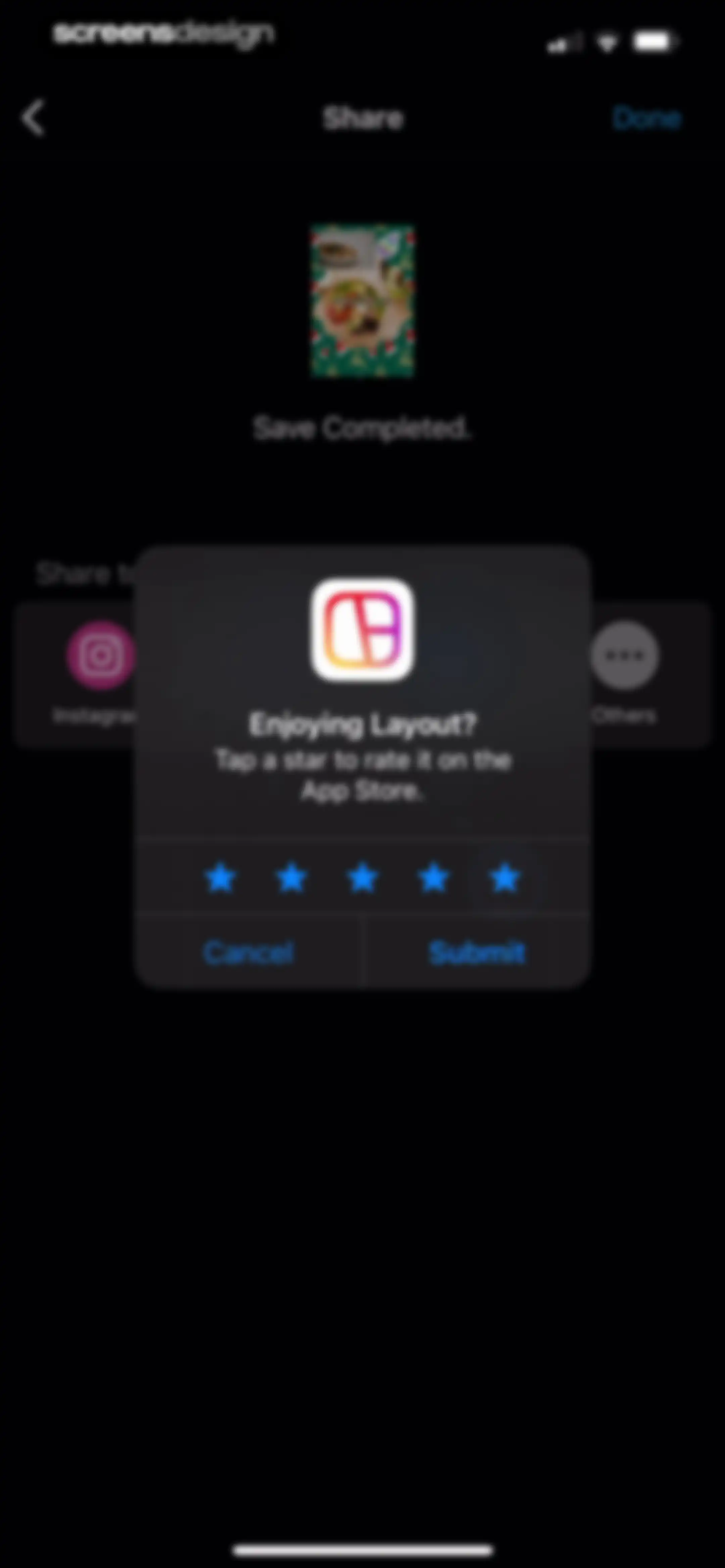Layout for Instagram: Collage screen 50