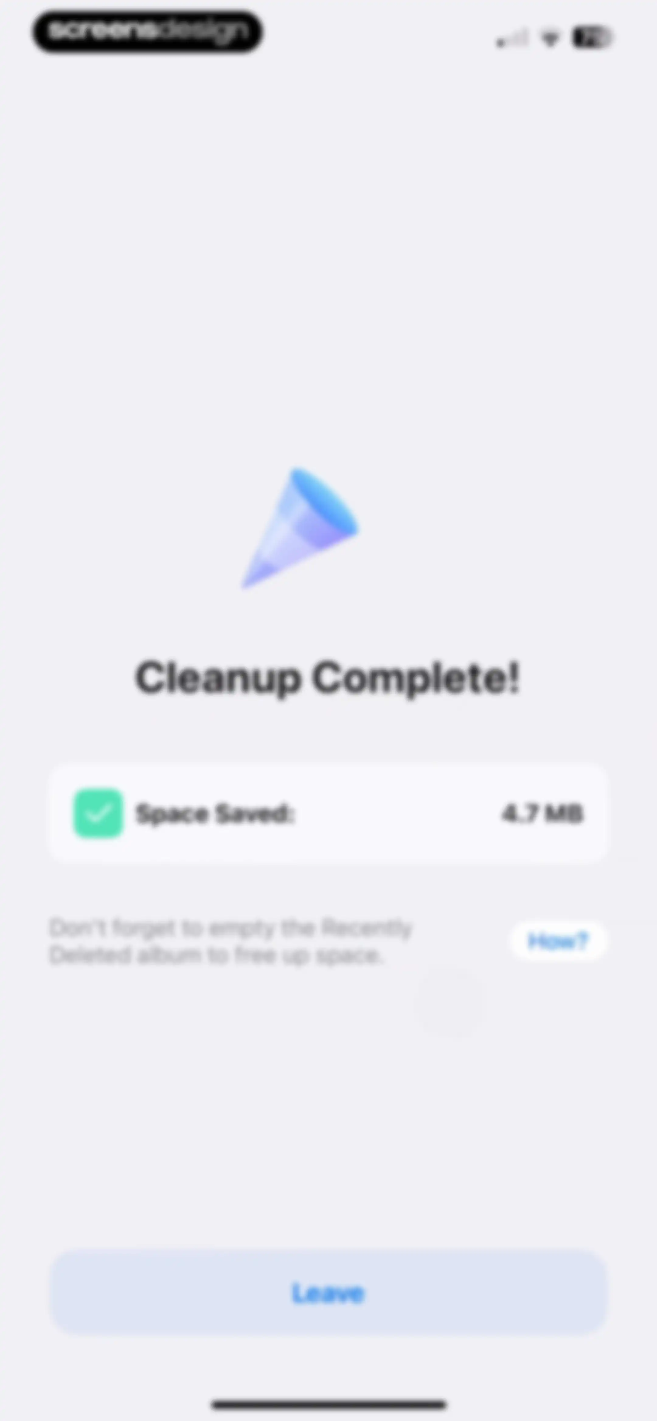 Cleaner Kit - Clean Up Storage screen 67