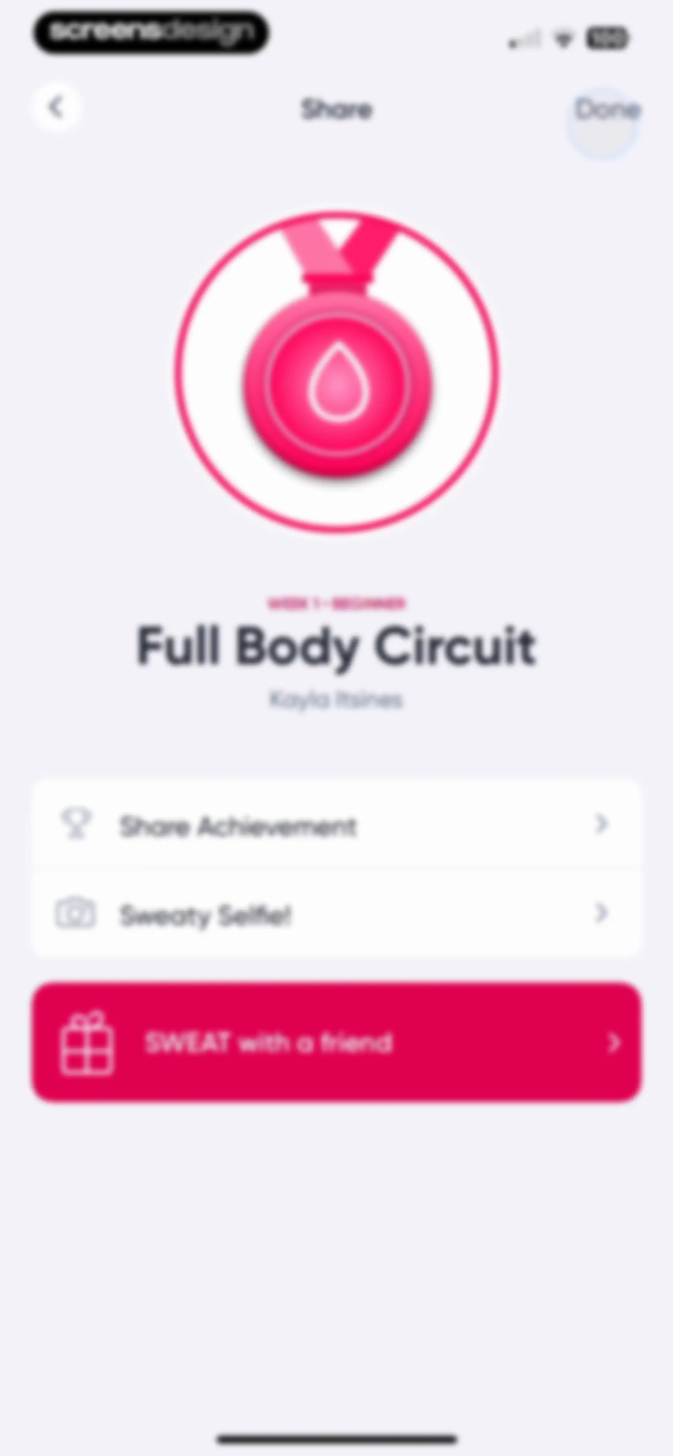 Sweat: Fitness App For Women screen 91