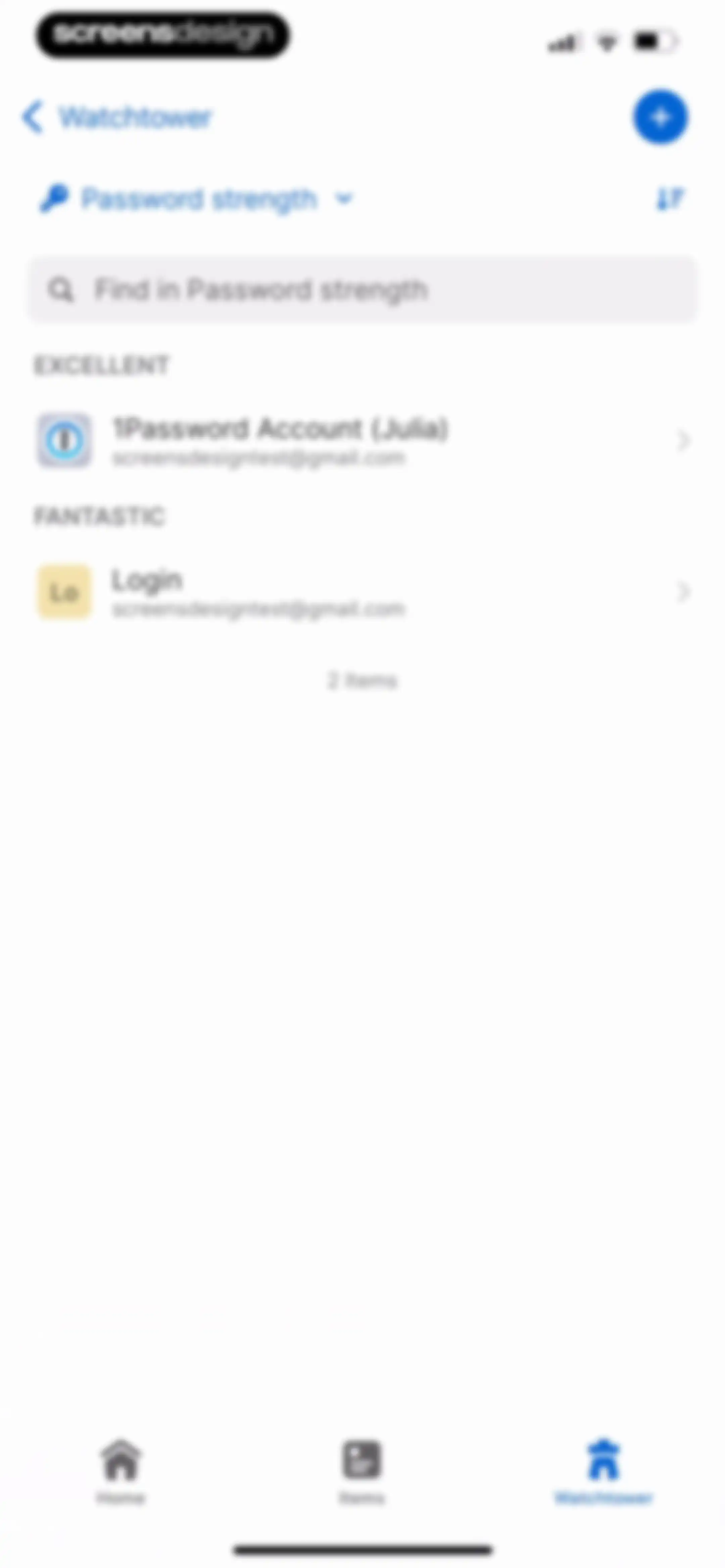 1Password: Password Manager screen 127