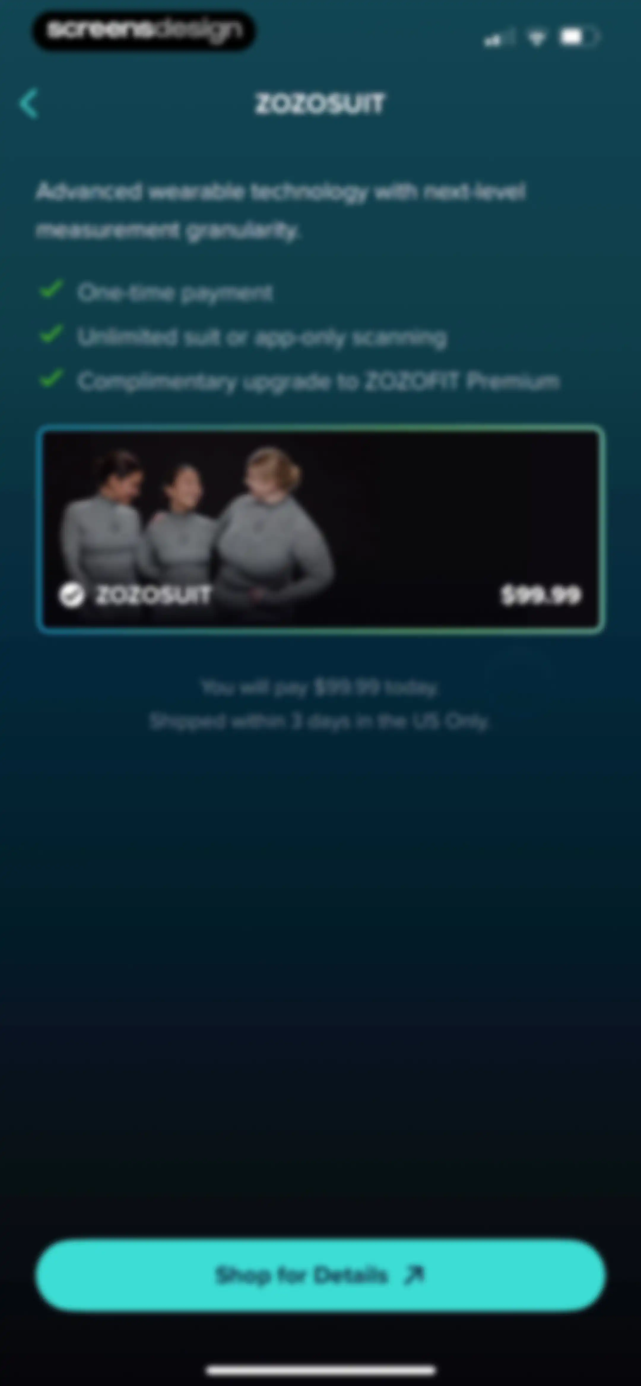 ZOZOFIT: 3D Body Scanner screen 87