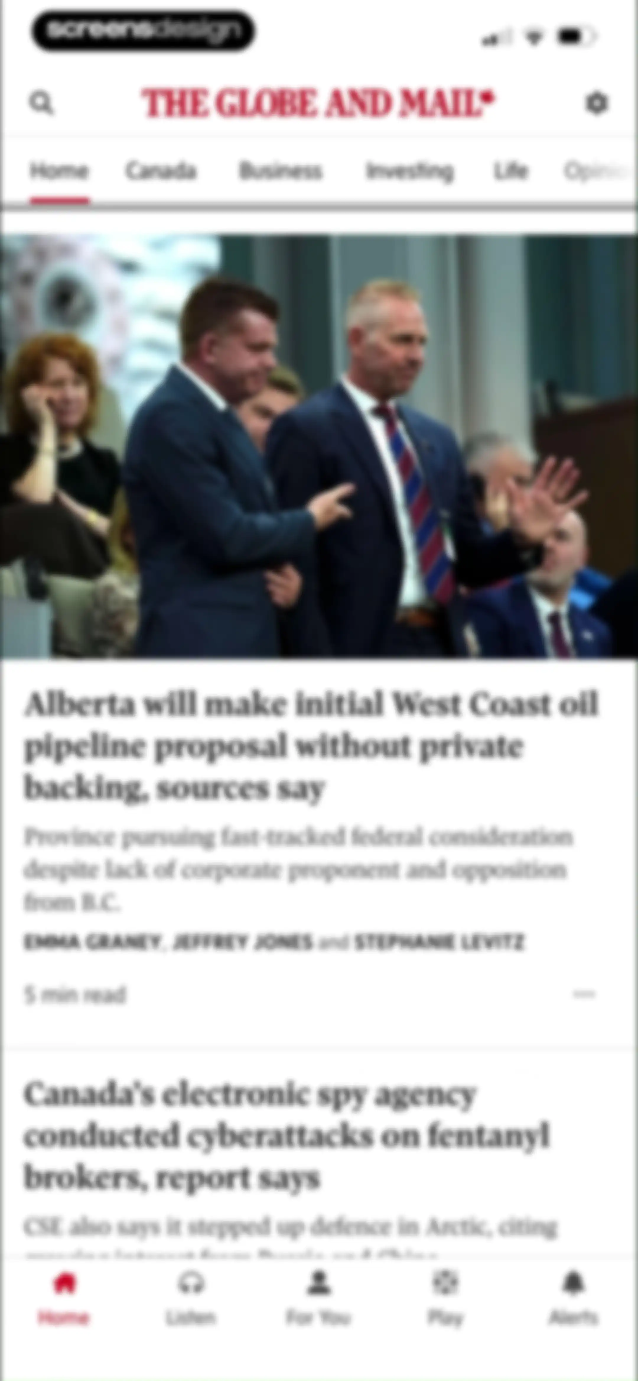 The Globe and Mail screen 7