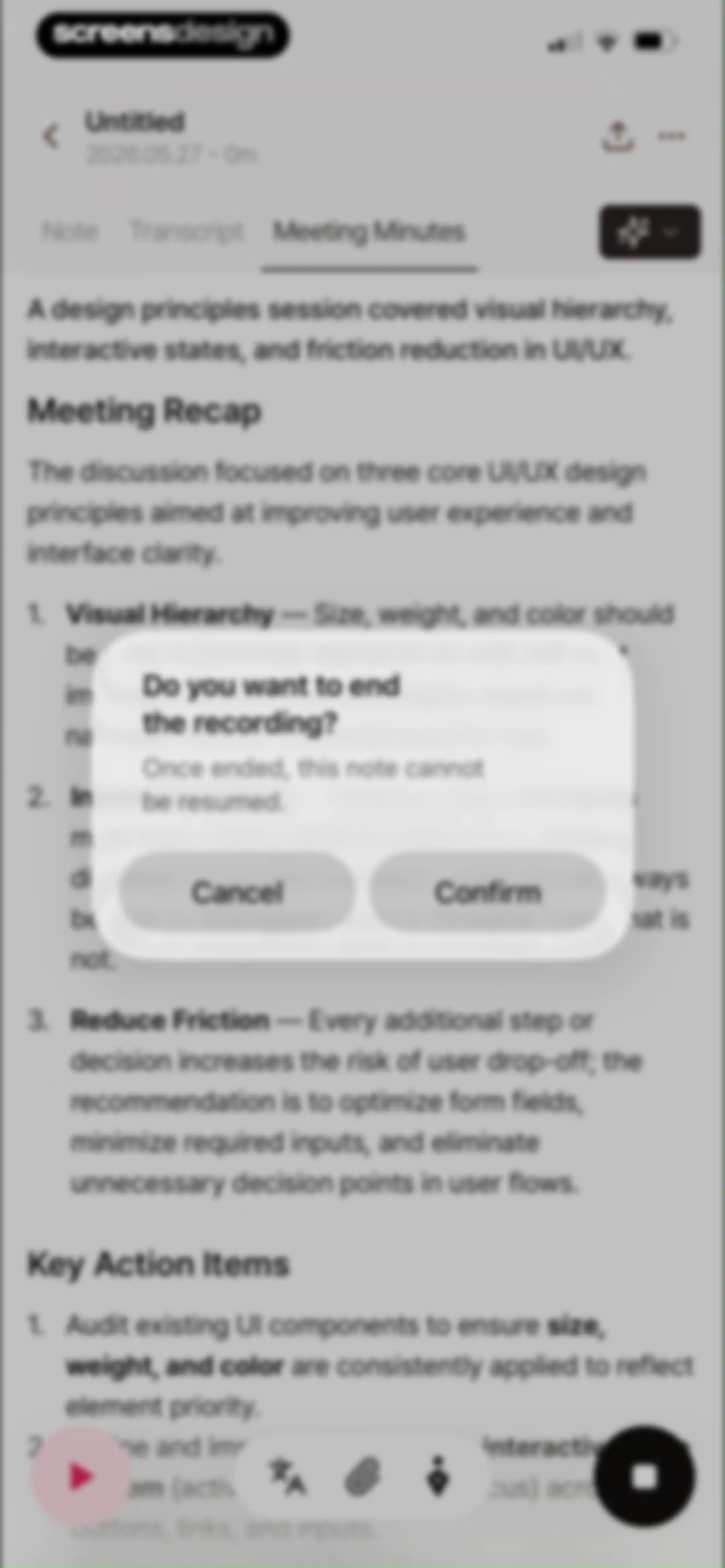 Tiro - AI Meeting Notes screen 30