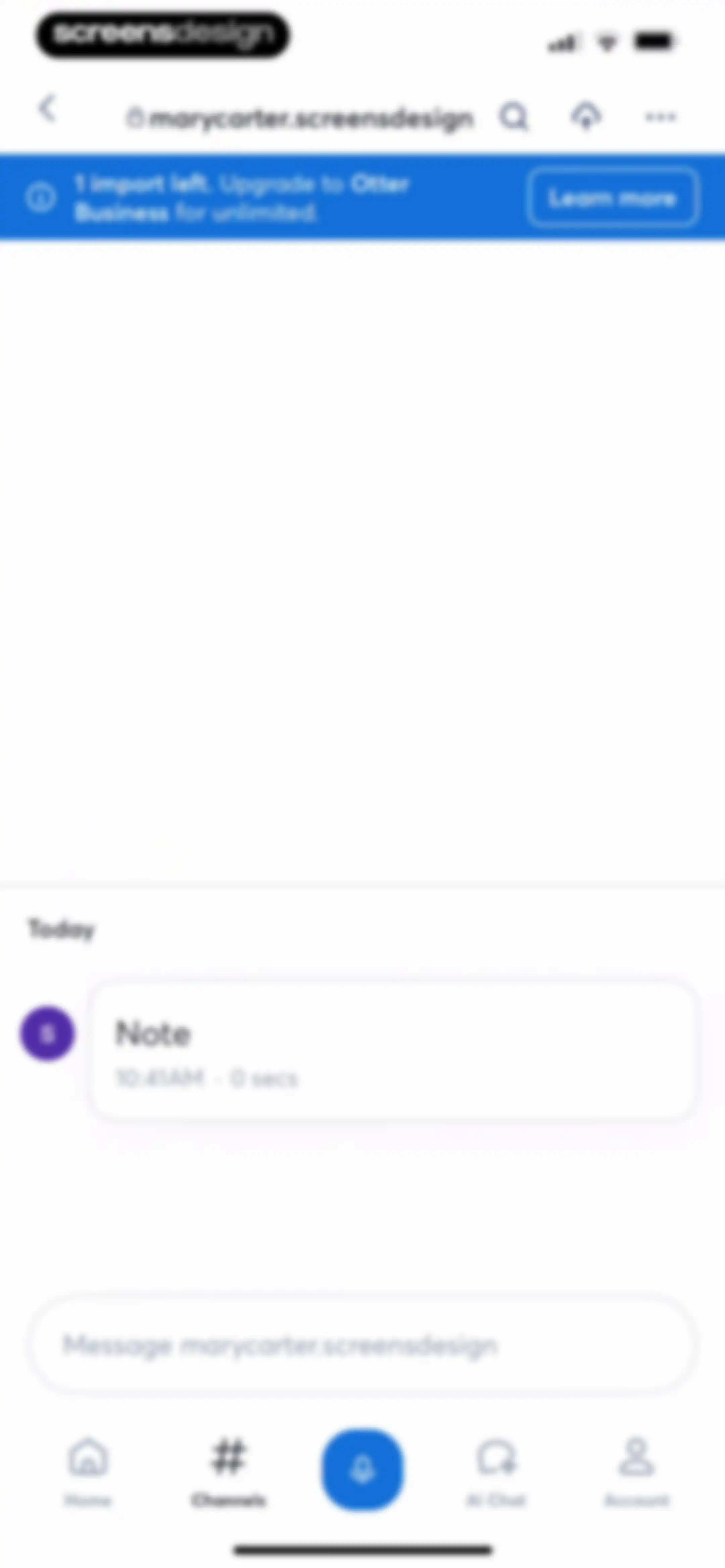 Otter Transcribe Voice Notes screen 108