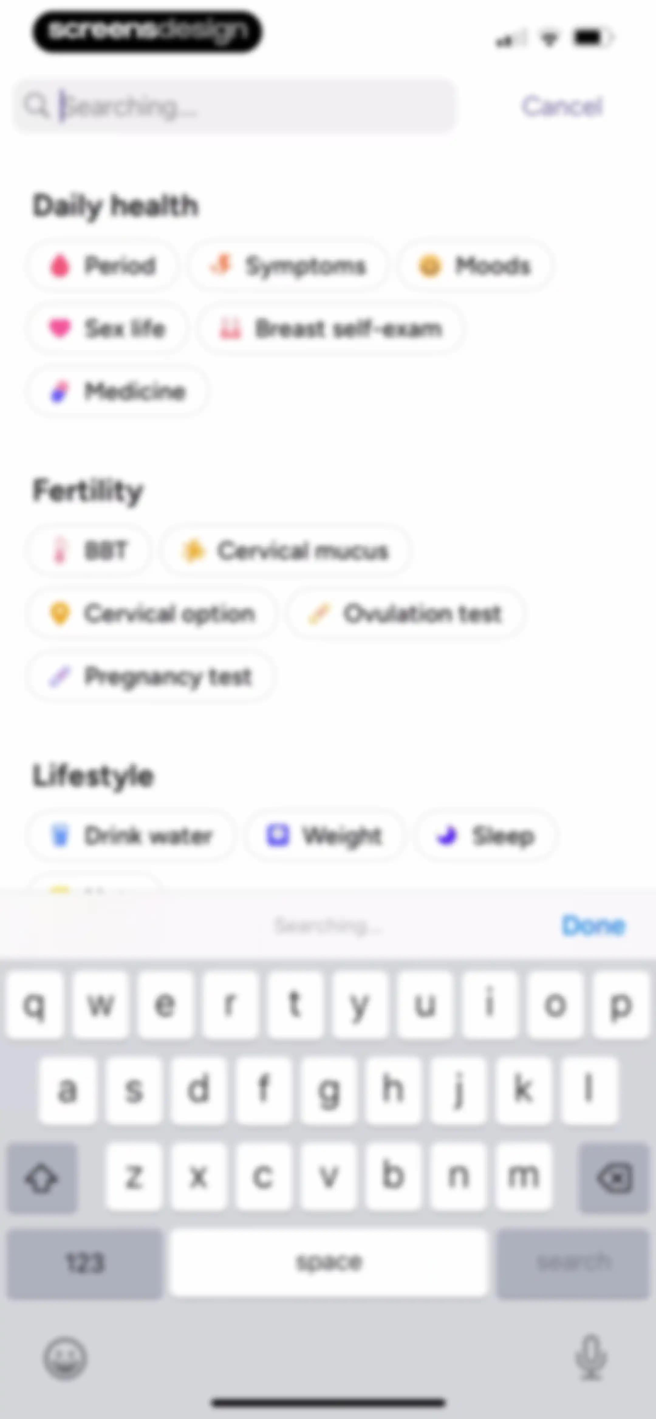 Period Tracker Period Calendar screen 164