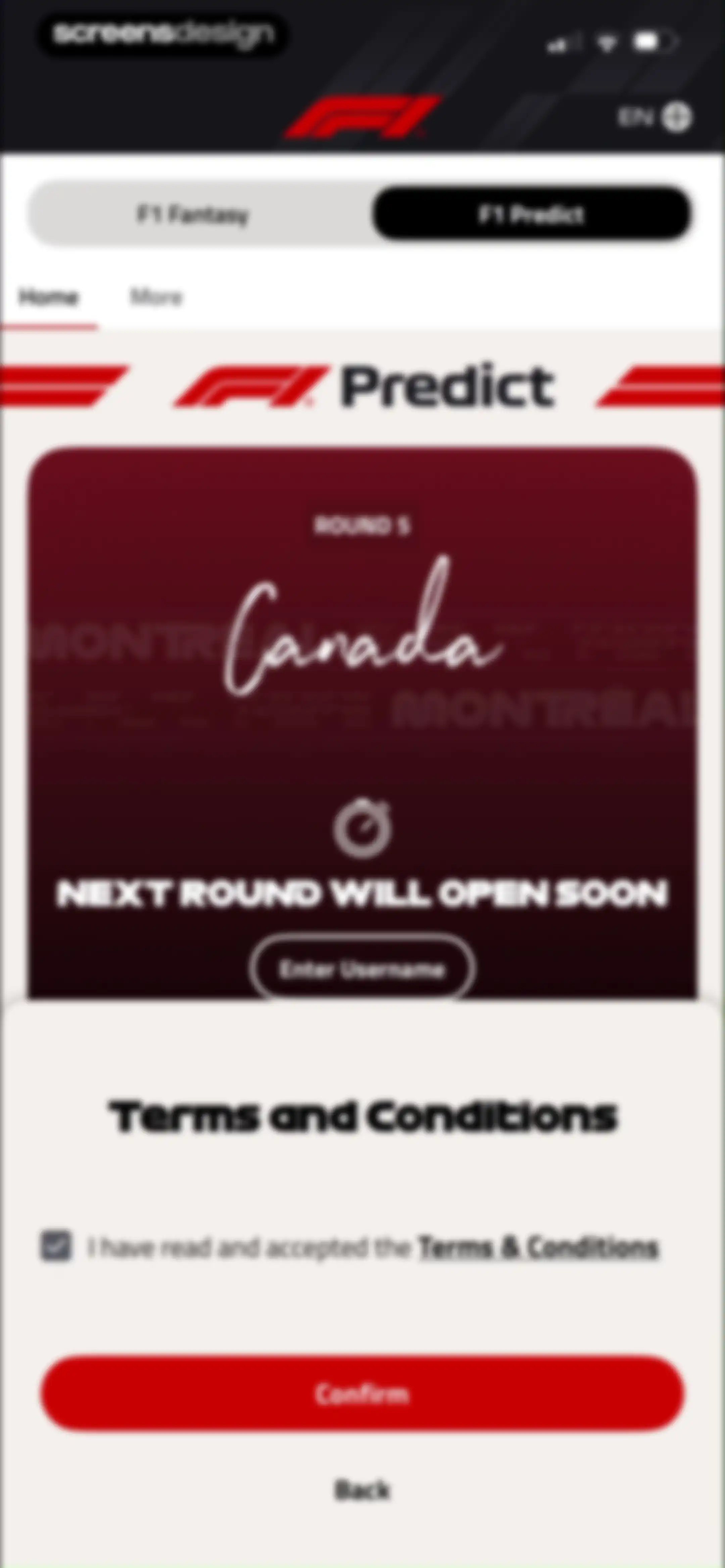 Formula 1® screen 120