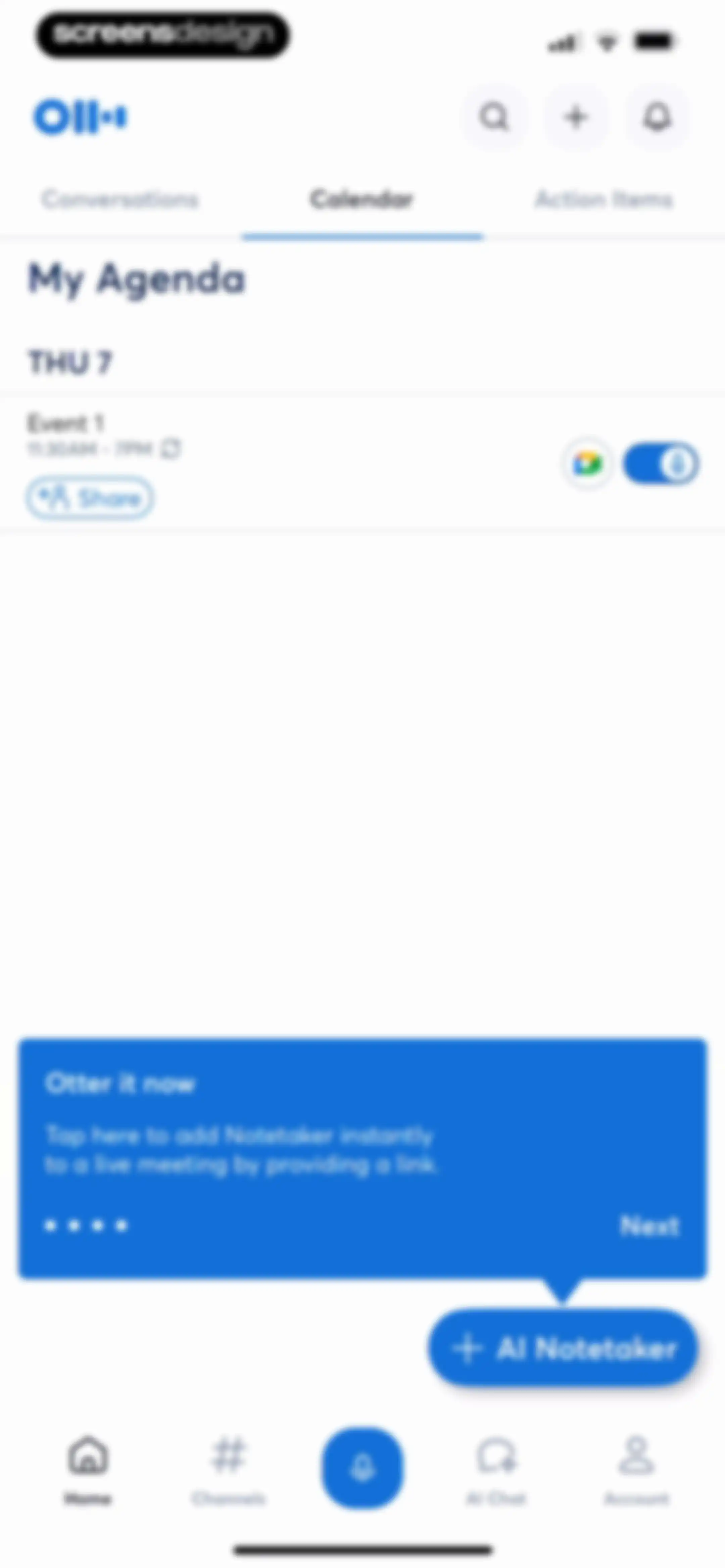 Otter Transcribe Voice Notes screen 19