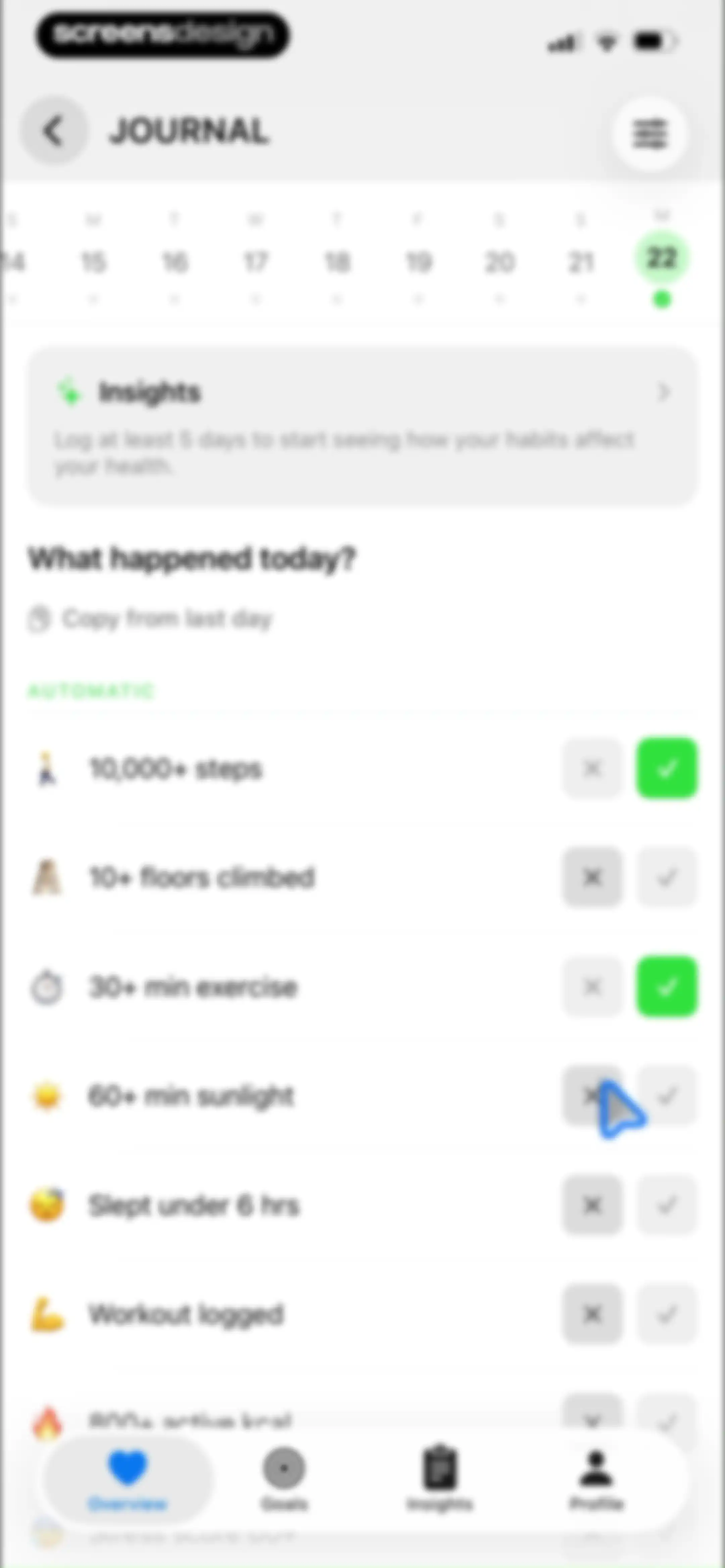 Livity: Sleep & Health Tracker screen 112