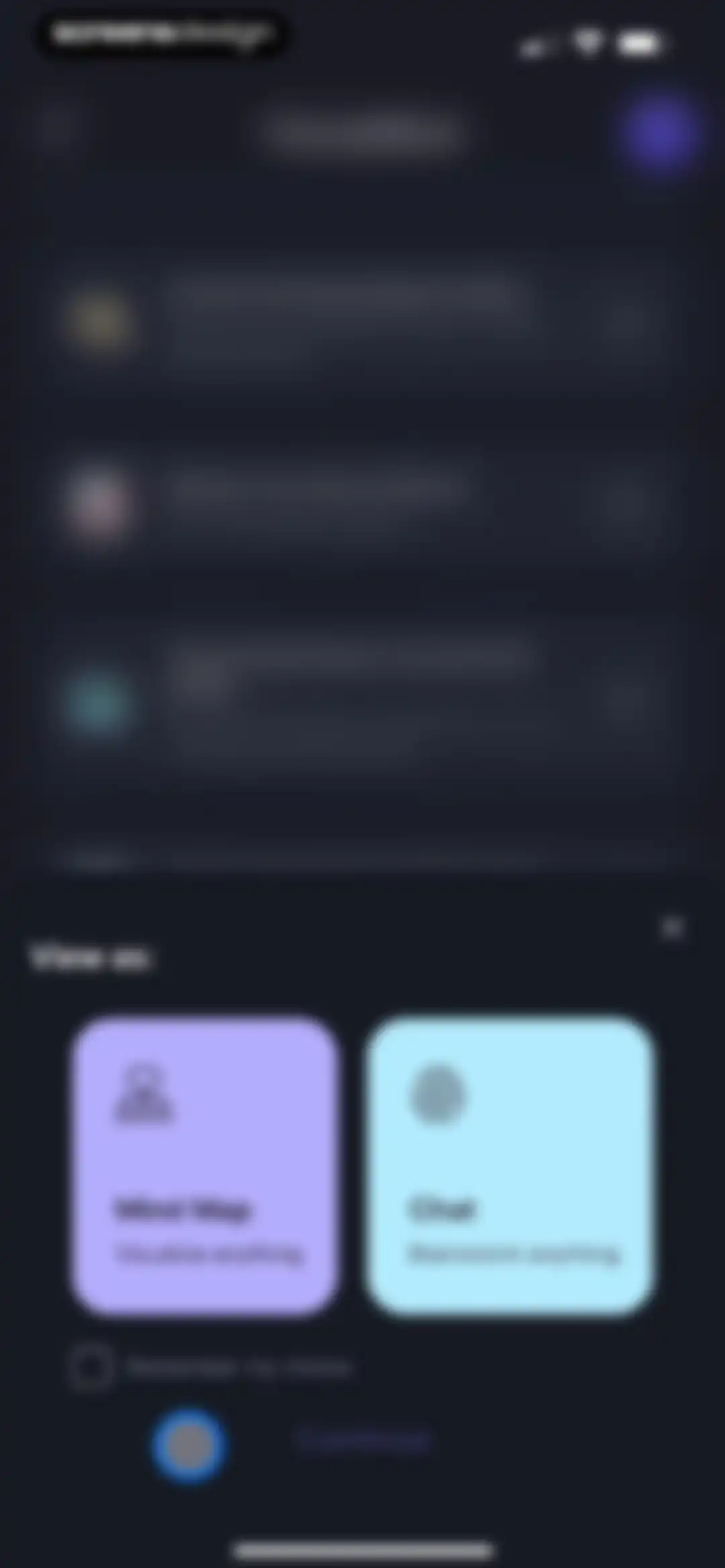 VisualMind: AI MindMap/Chatbot screen 42