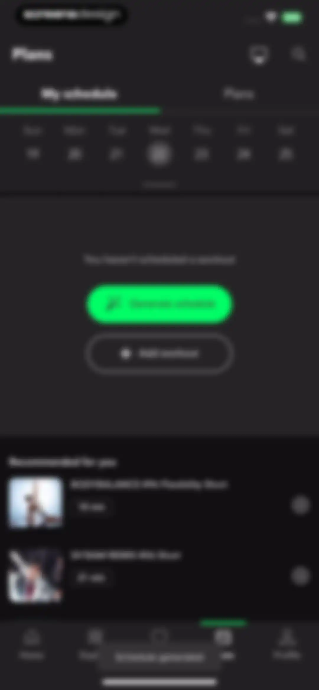 LES MILLS+: home workout app screen 12