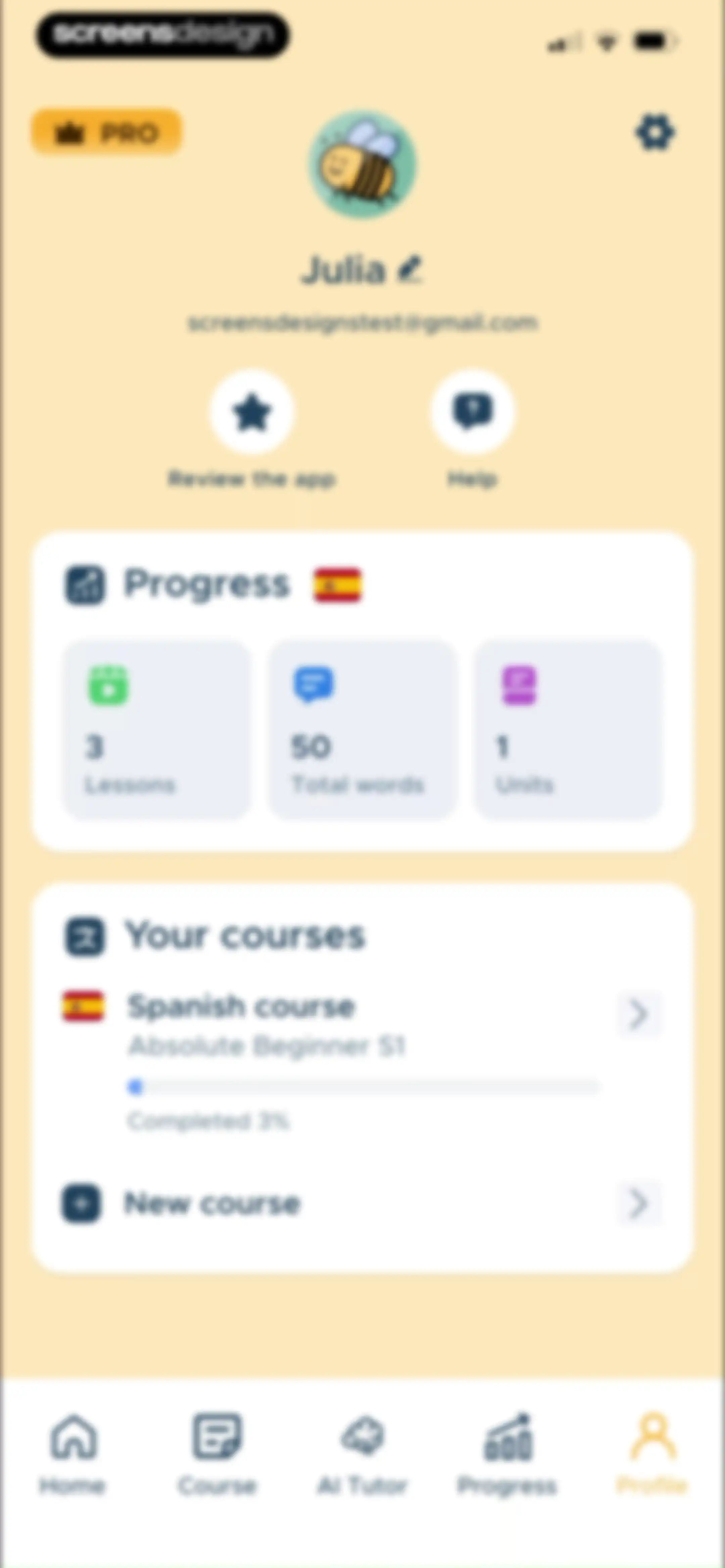 BeeSpeaker Learn English screen 110