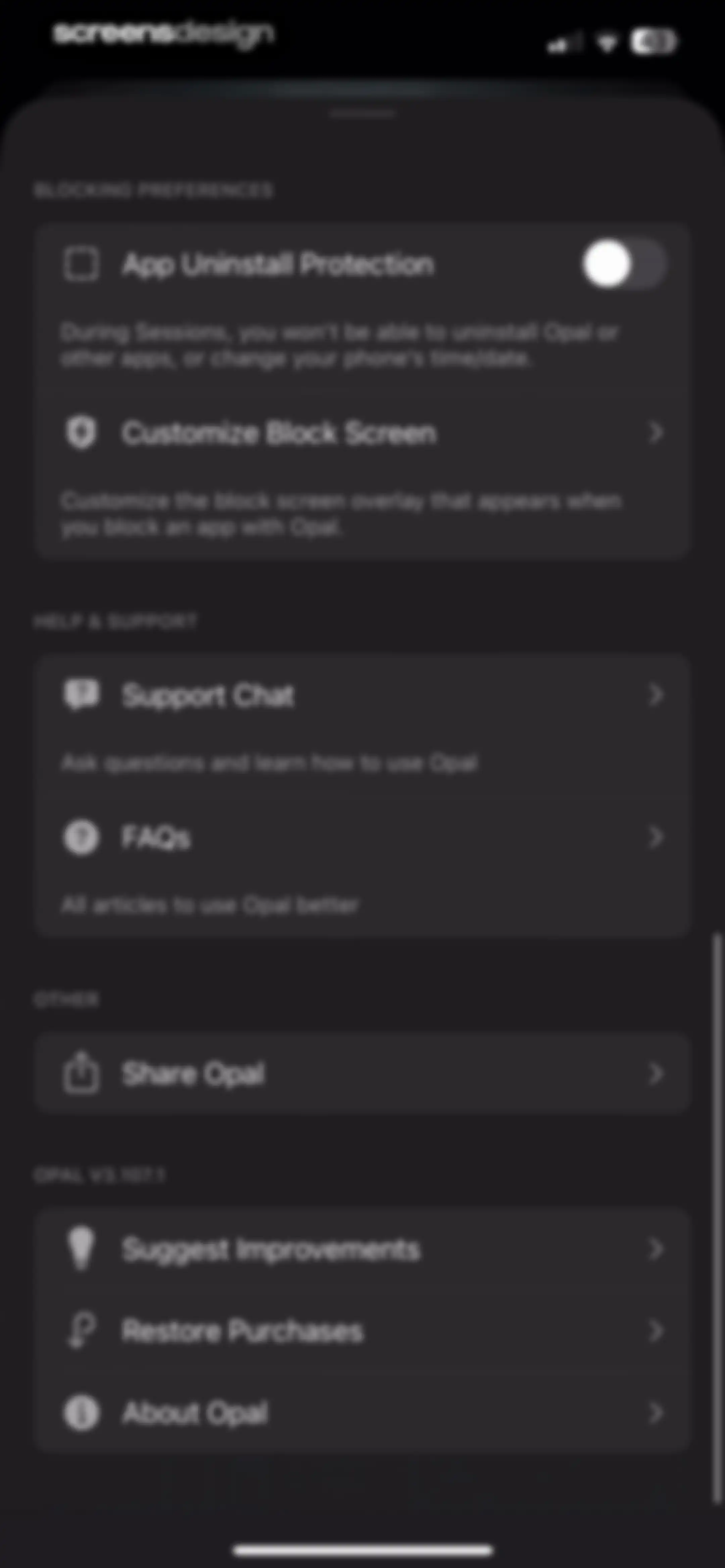 Opal: Screen Time Control screen 158