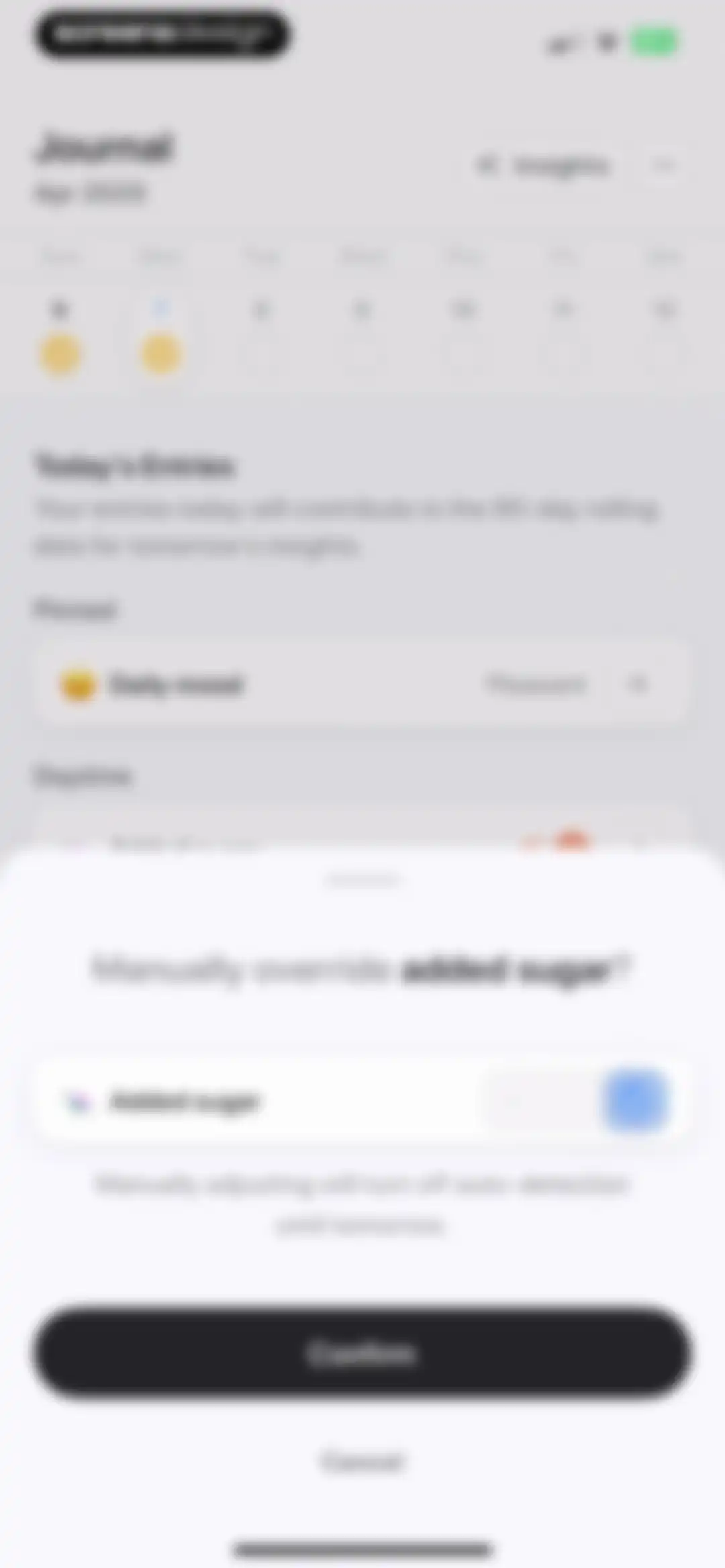 Bevel: AI Health Coach screen 138
