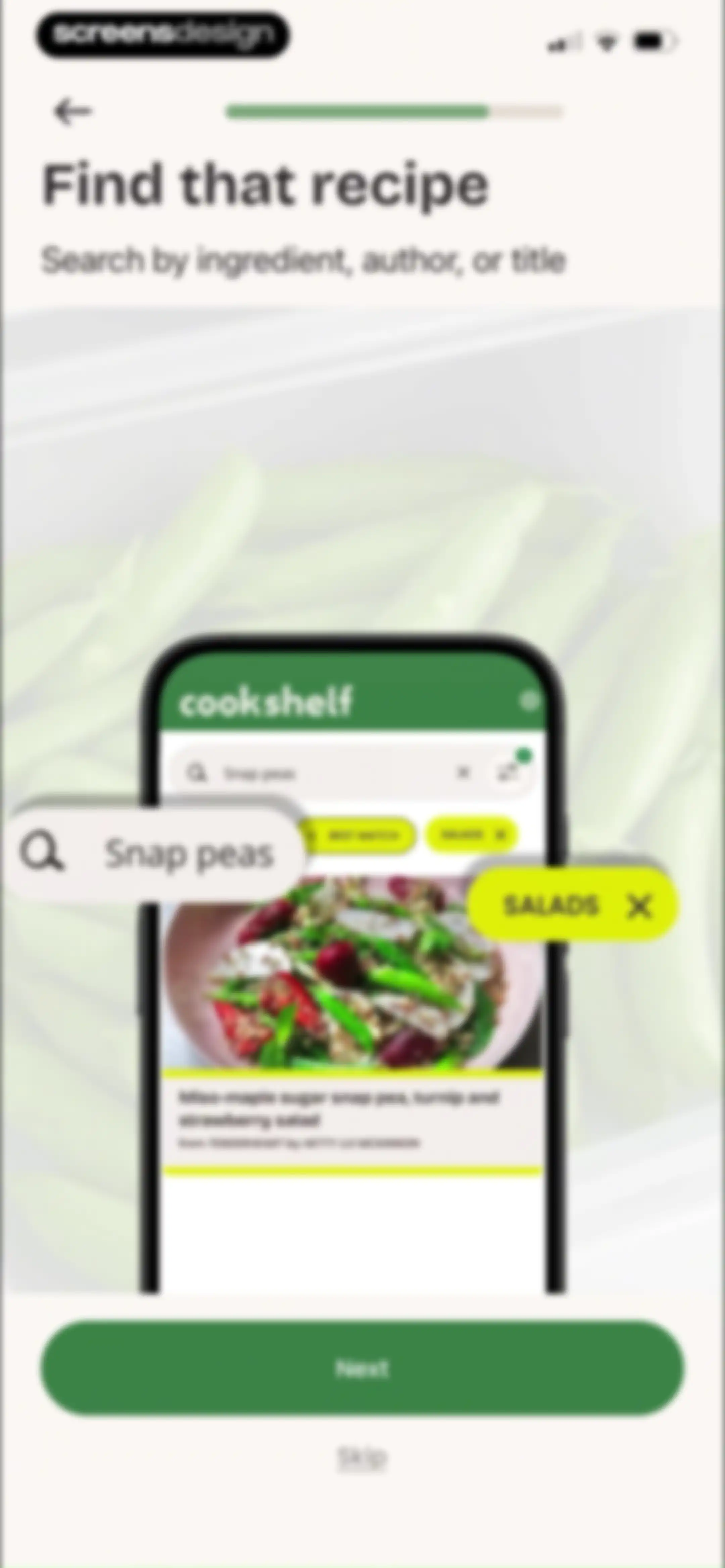 CookShelf: Search Cookbooks screen 9