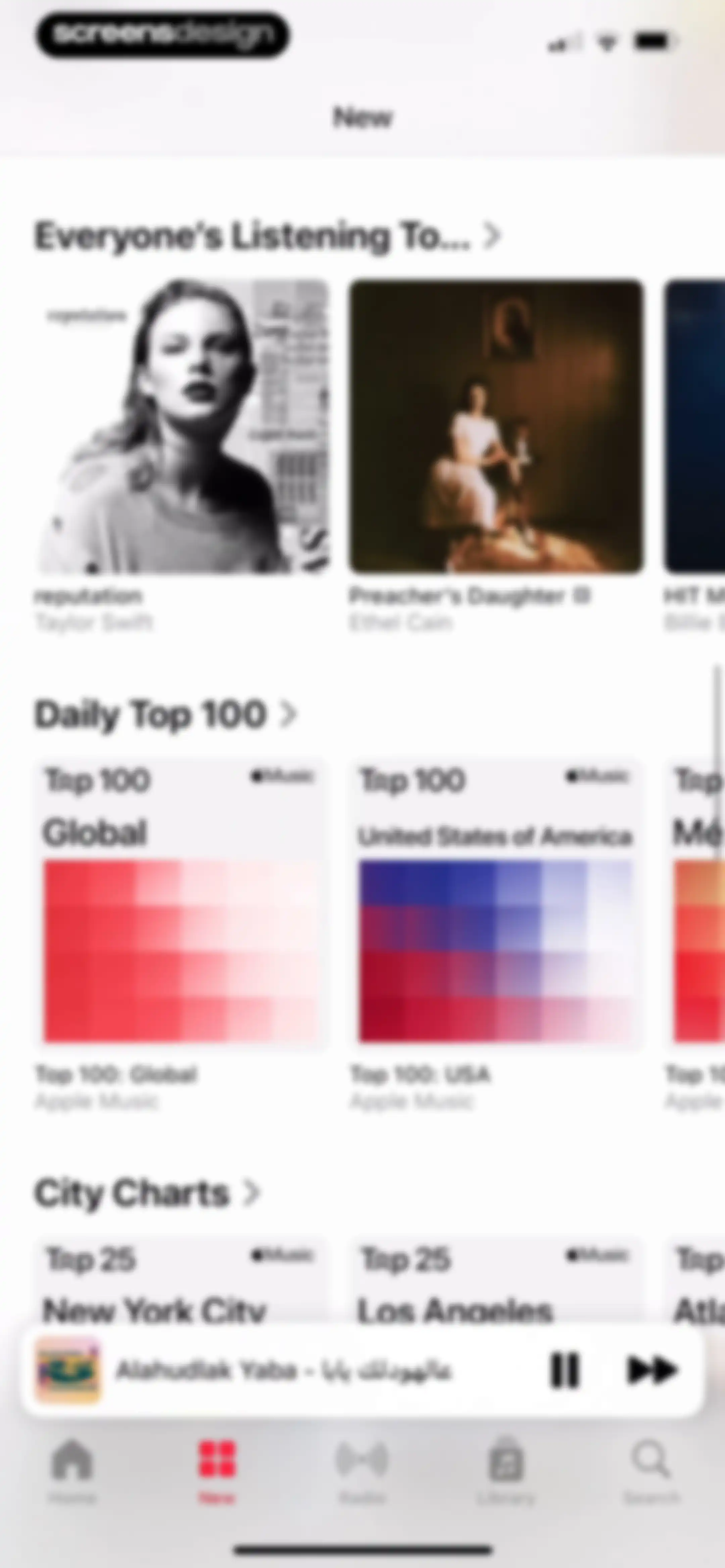 Apple Music screen 74