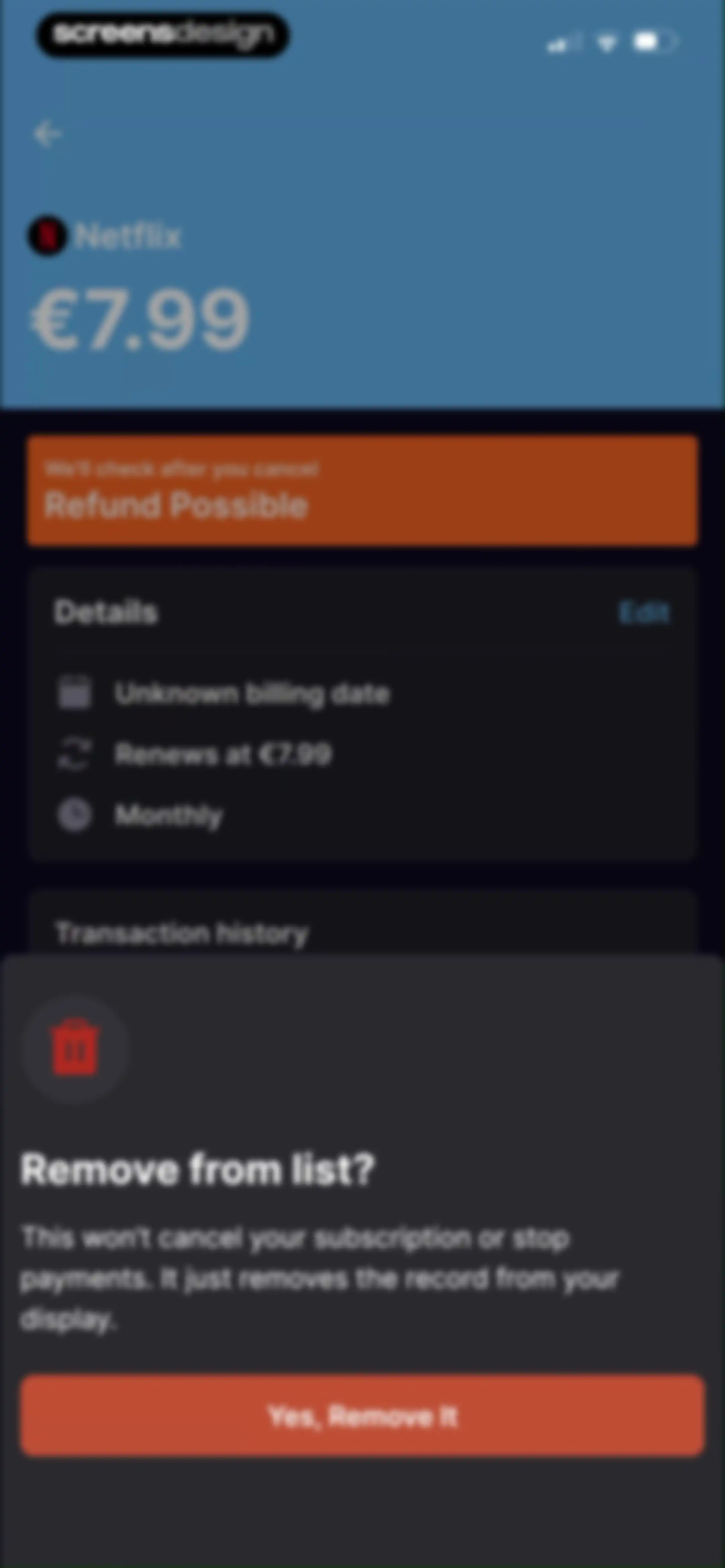SubPilot: Cancel Subscriptions screen 47