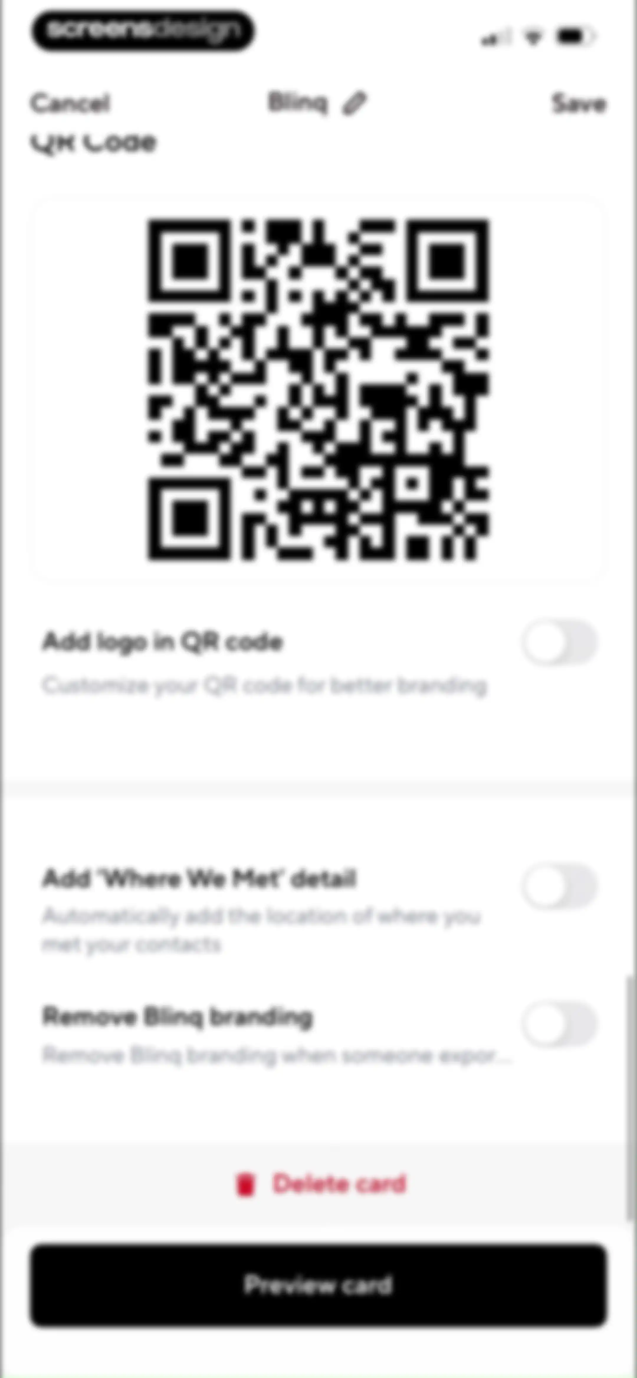 Blinq: Digital Business Card screen 63