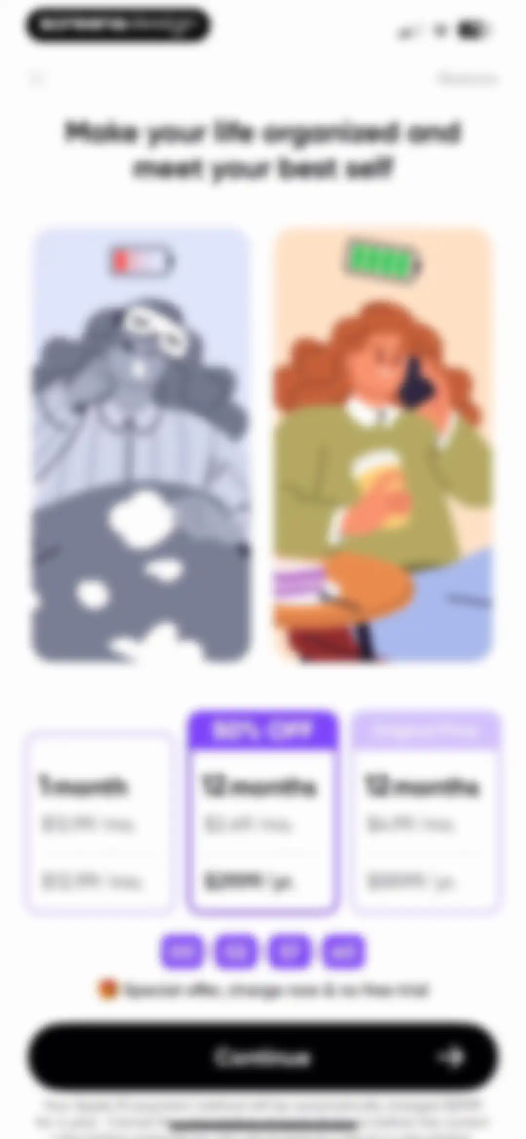 Me+ Lifestyle Routine screen 41