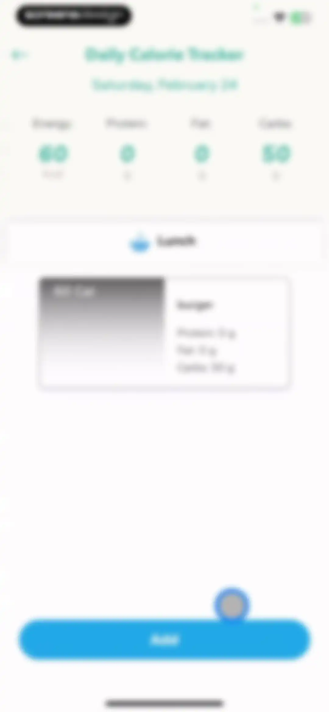Pulse Checker. Calorie Manager screen 24