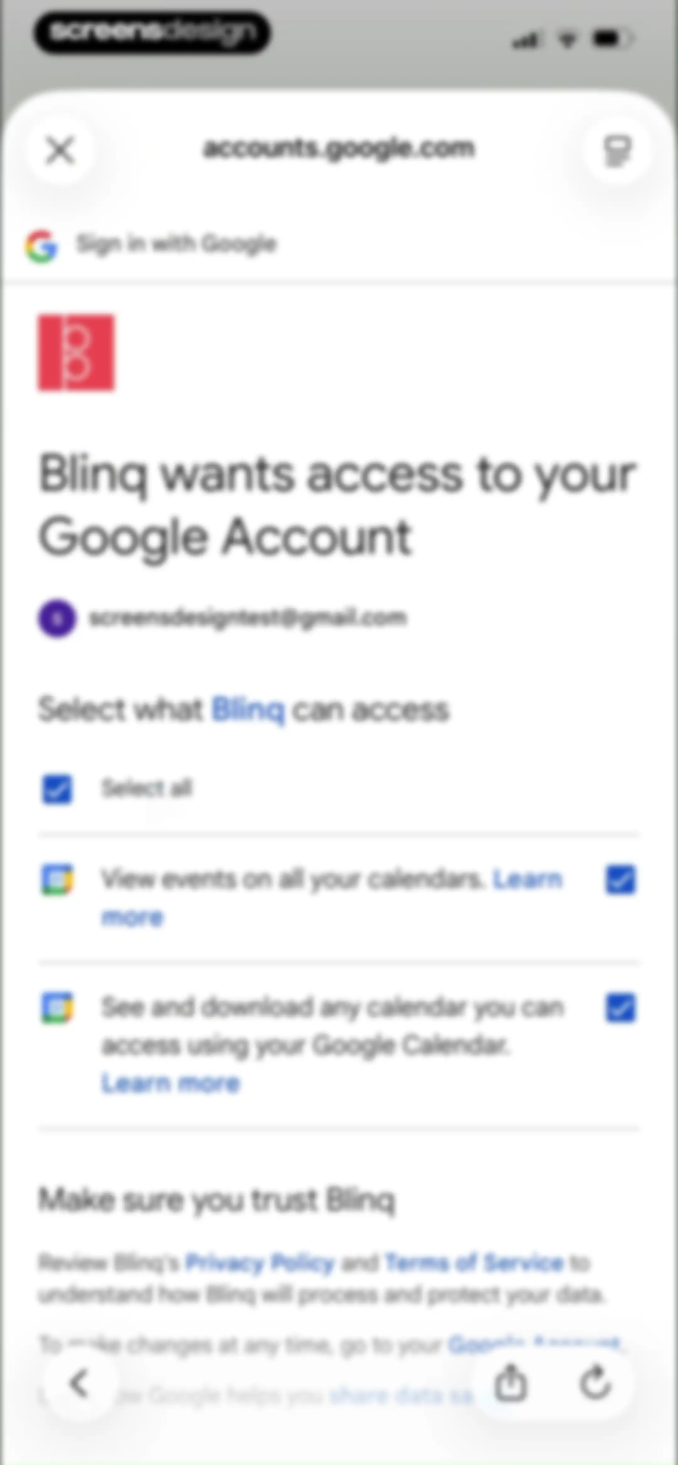 Blinq: Digital Business Card screen 110