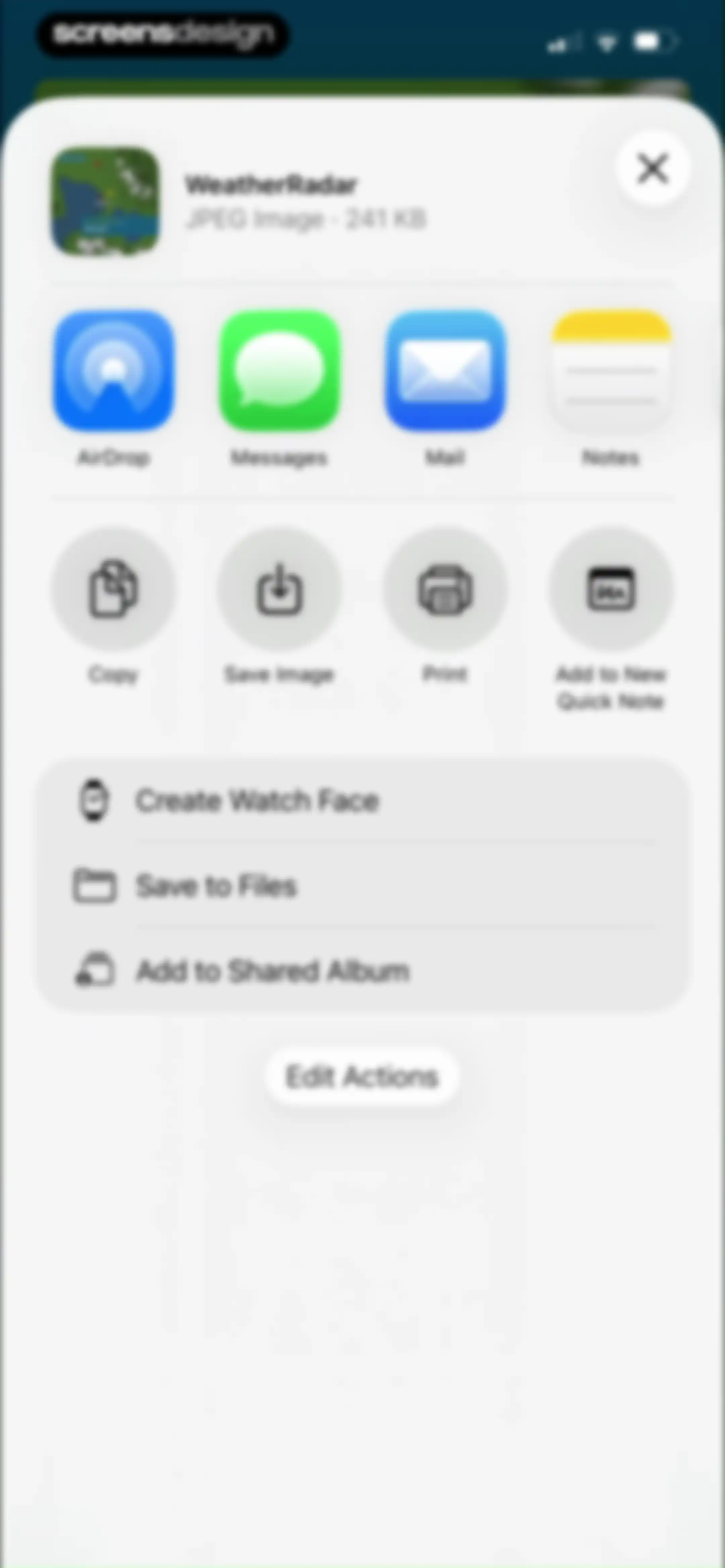 Weather & Radar screen 20