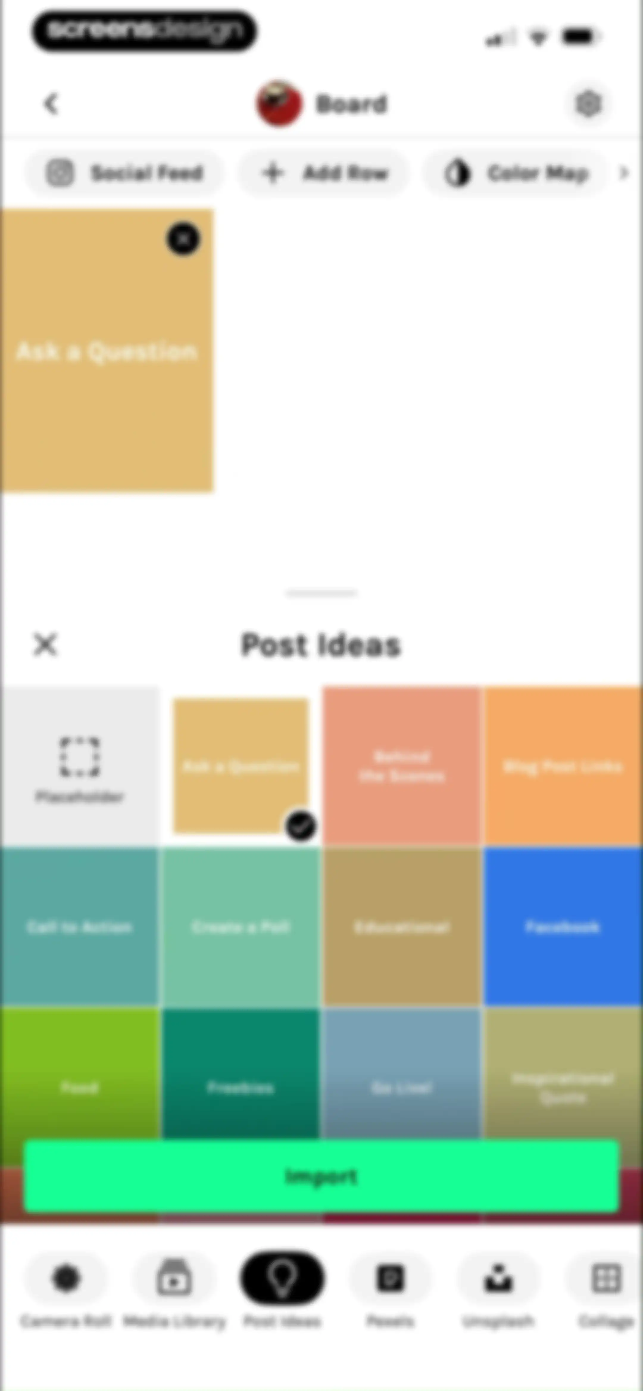 UNUM — Layout & Feed Preview screen 35