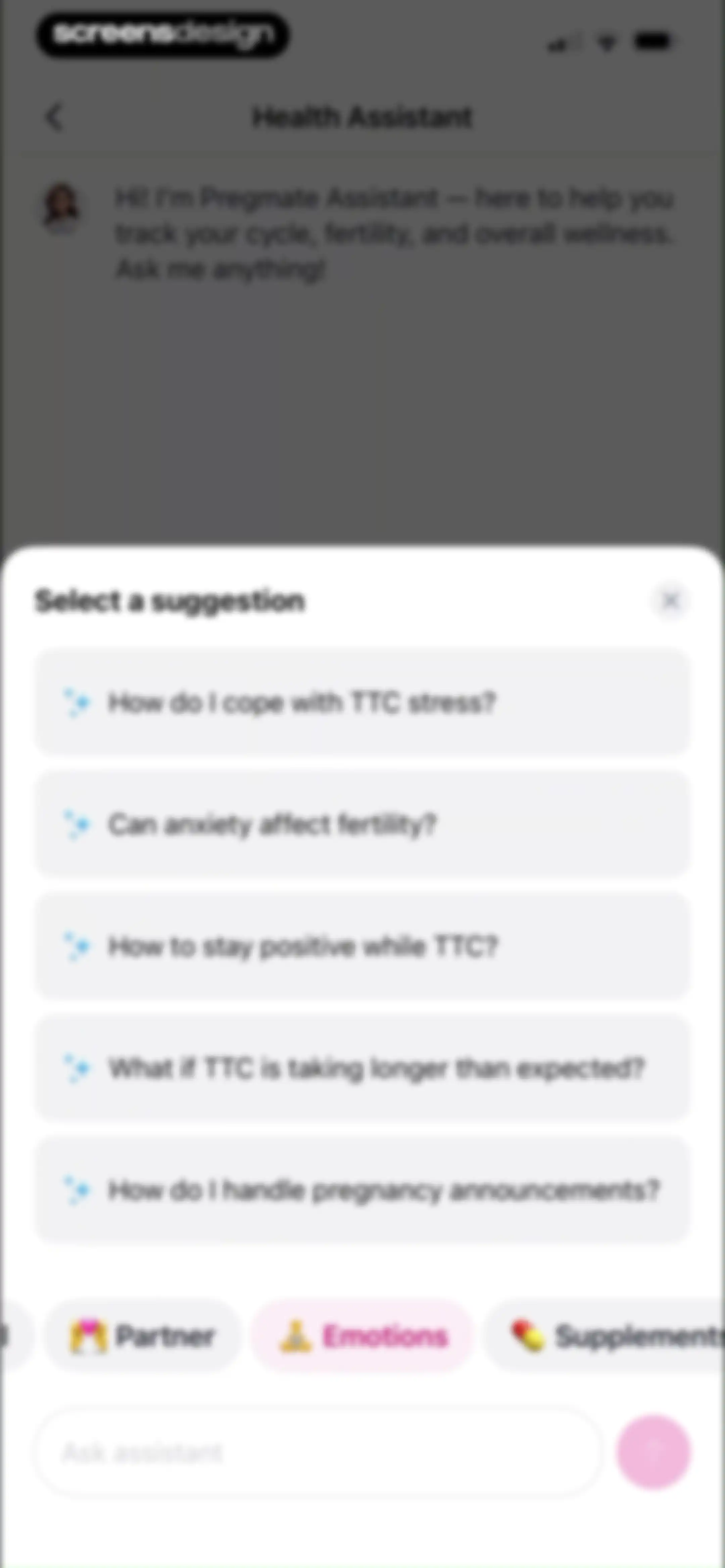 Pregmate Ovulation Tracker screen 75