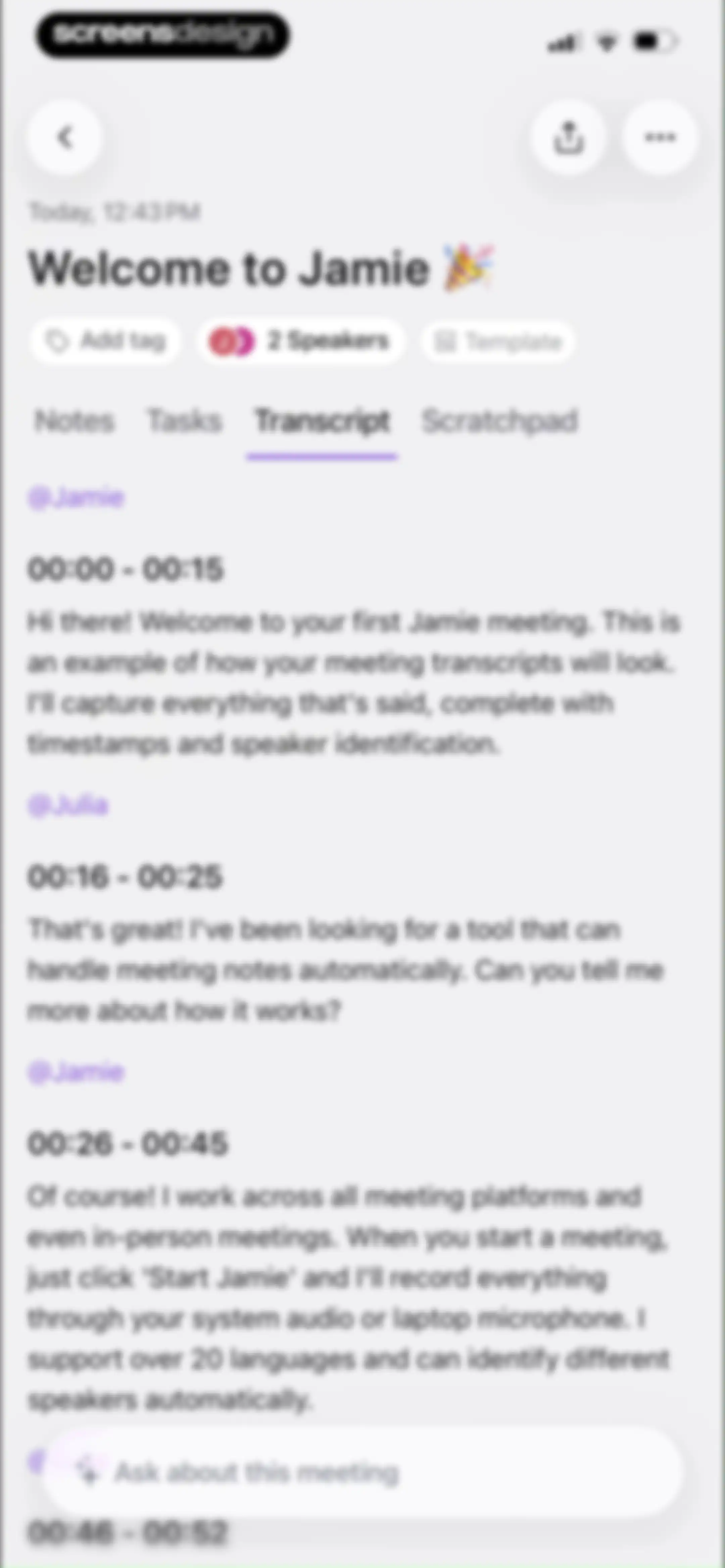 AI Meeting Note Taker - Jamie screen 48