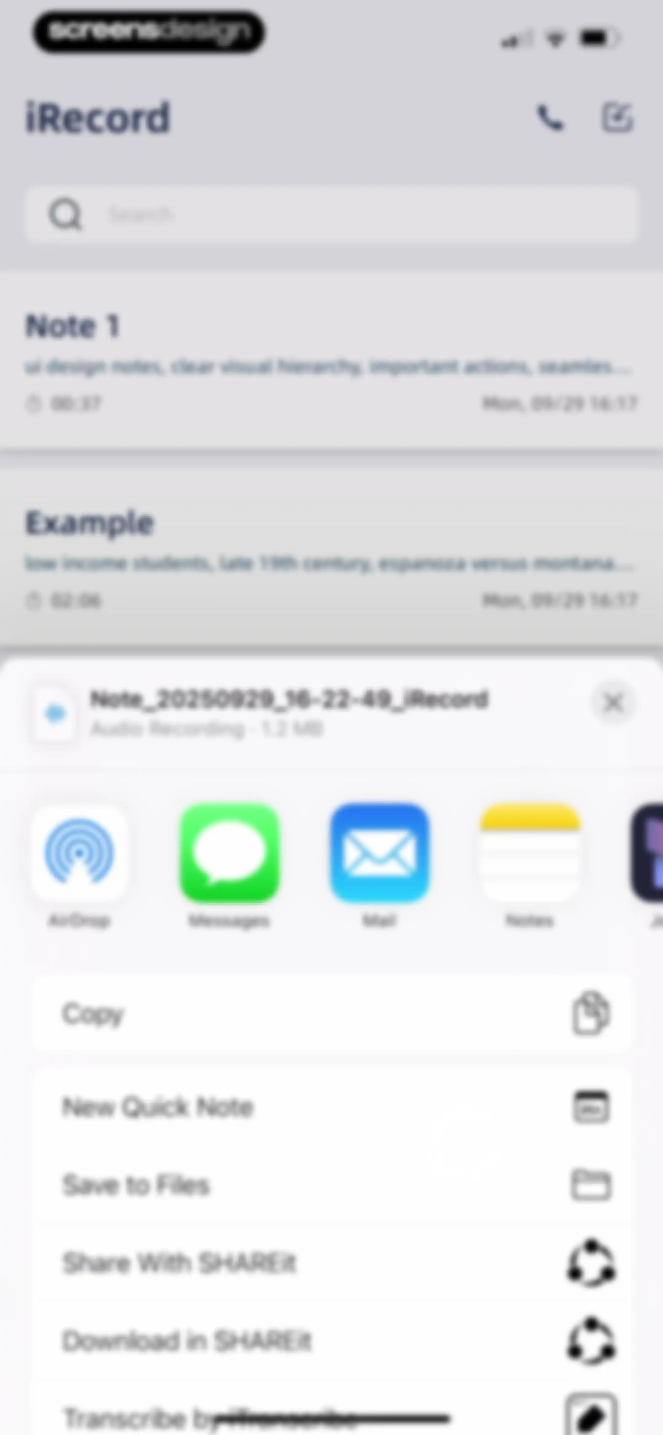 iRecord: Transcribe Voice Memo screen 72