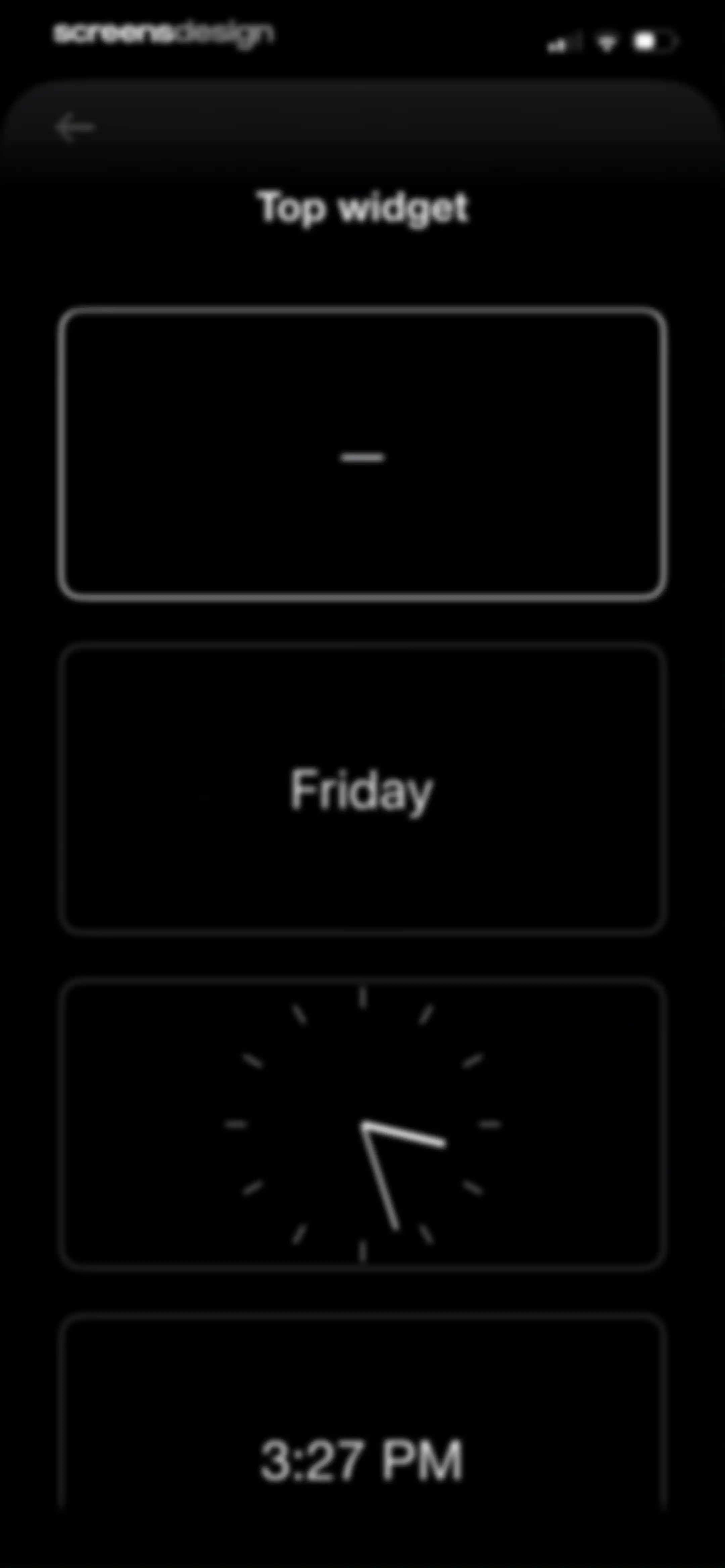 Blank Spaces Launcher screen 54