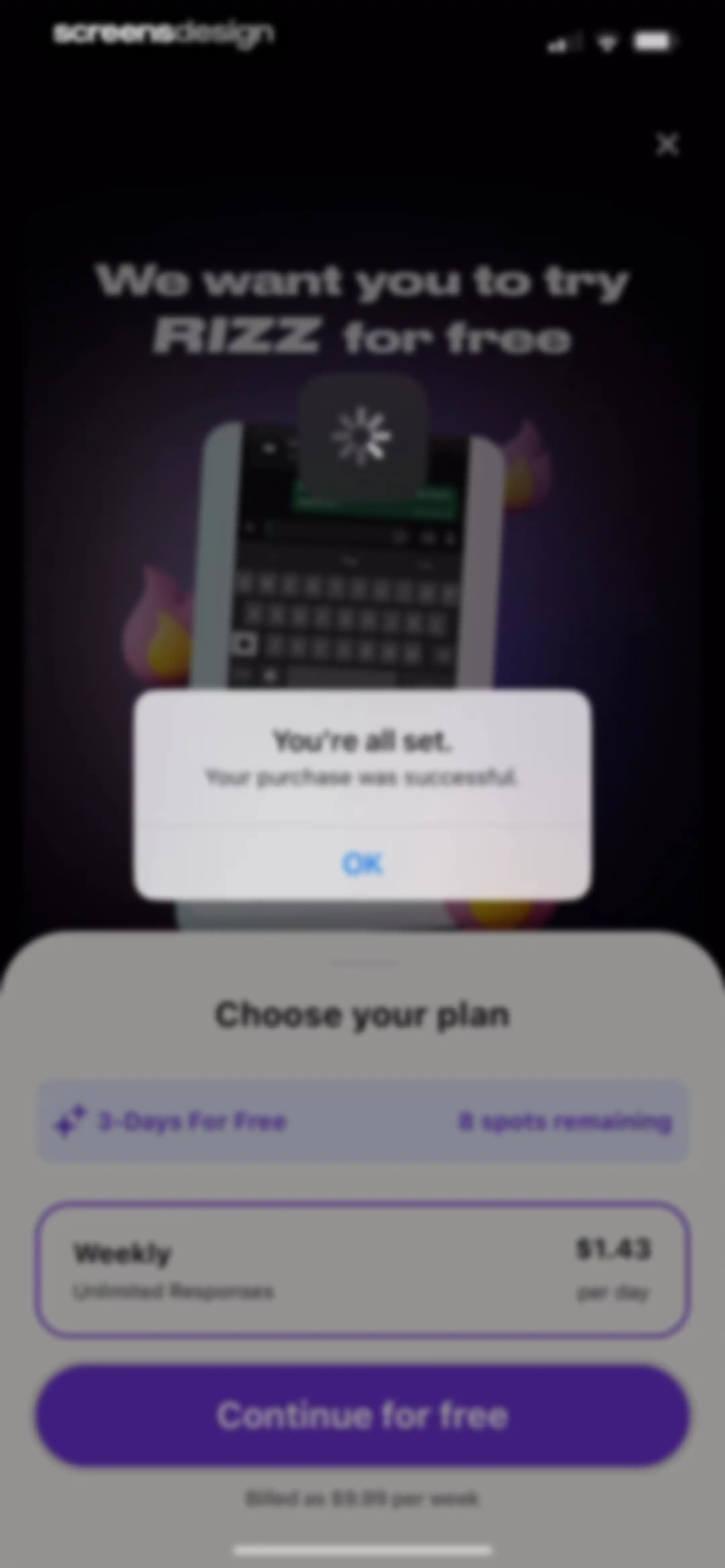RIZZ screen 23