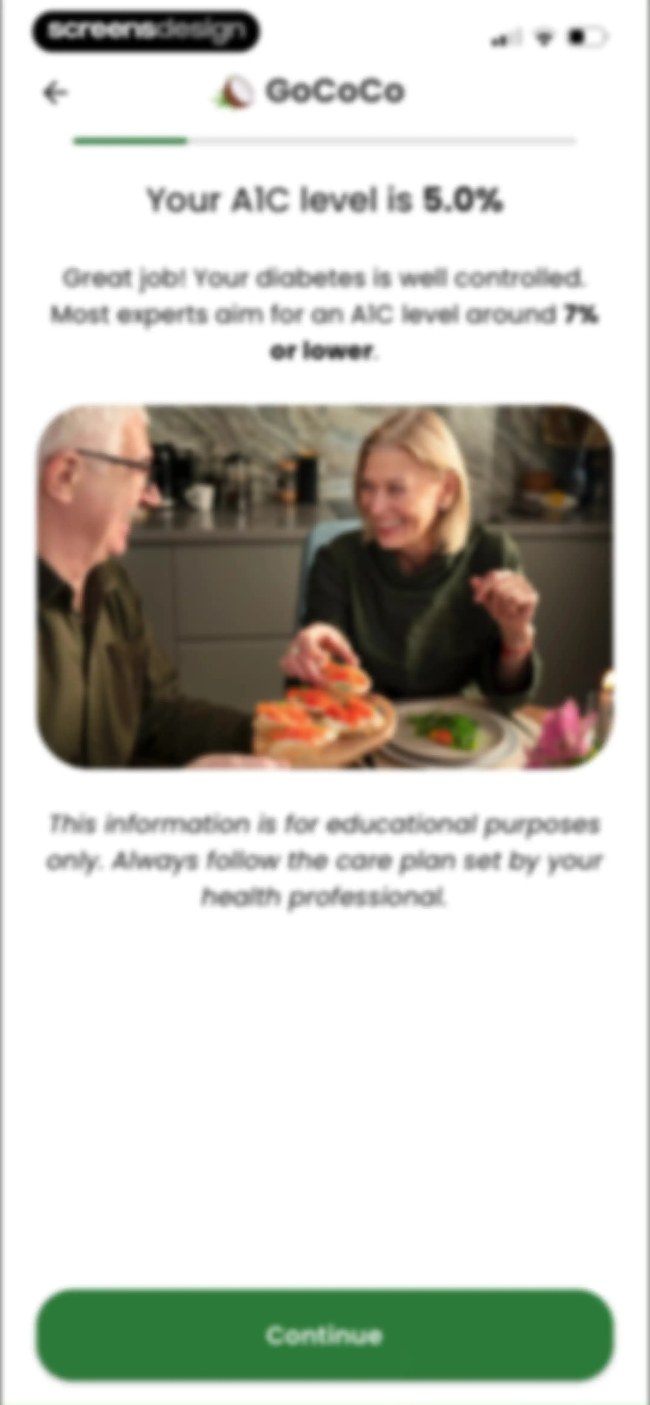 Diabetes food tracker - Gococo screen 18