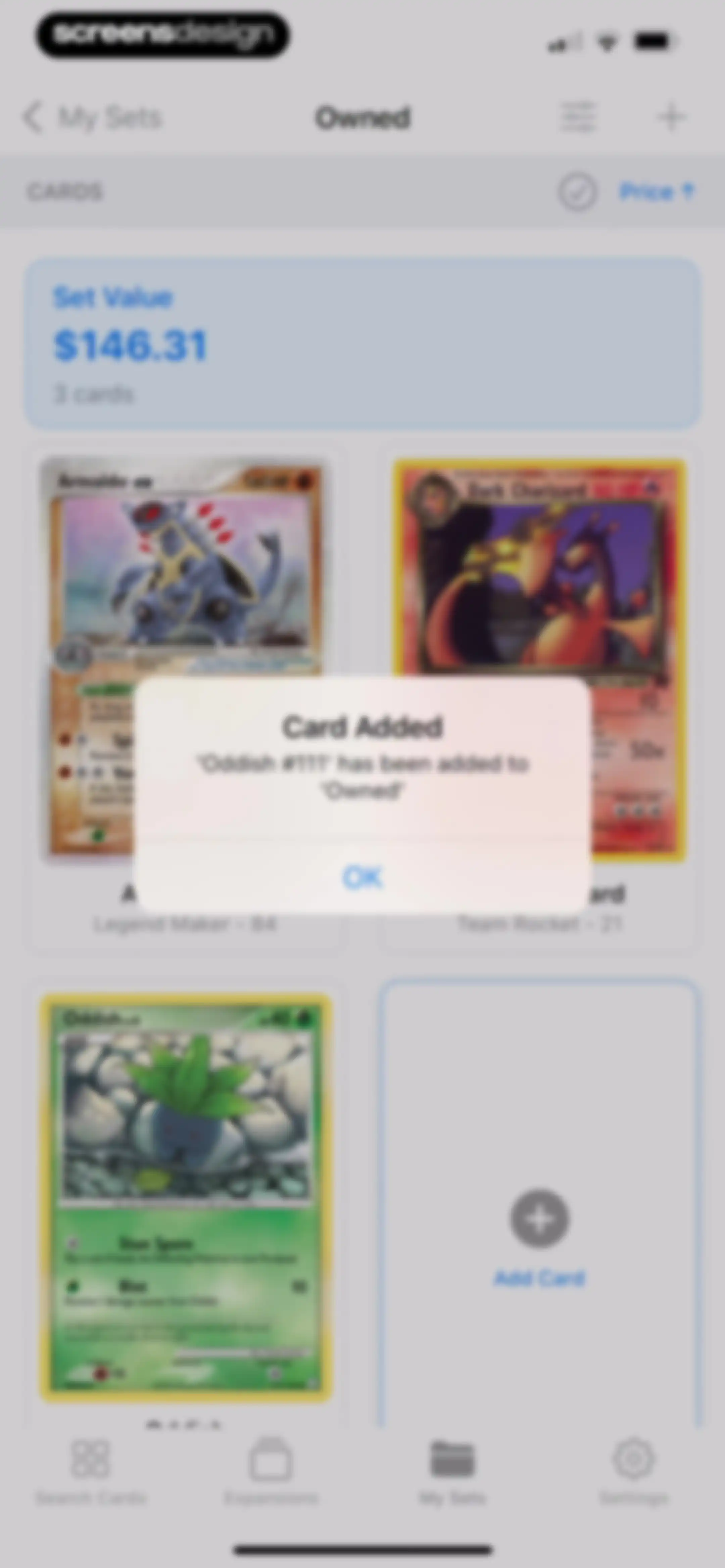 TCG Scanner Card - Pokechart screen 52
