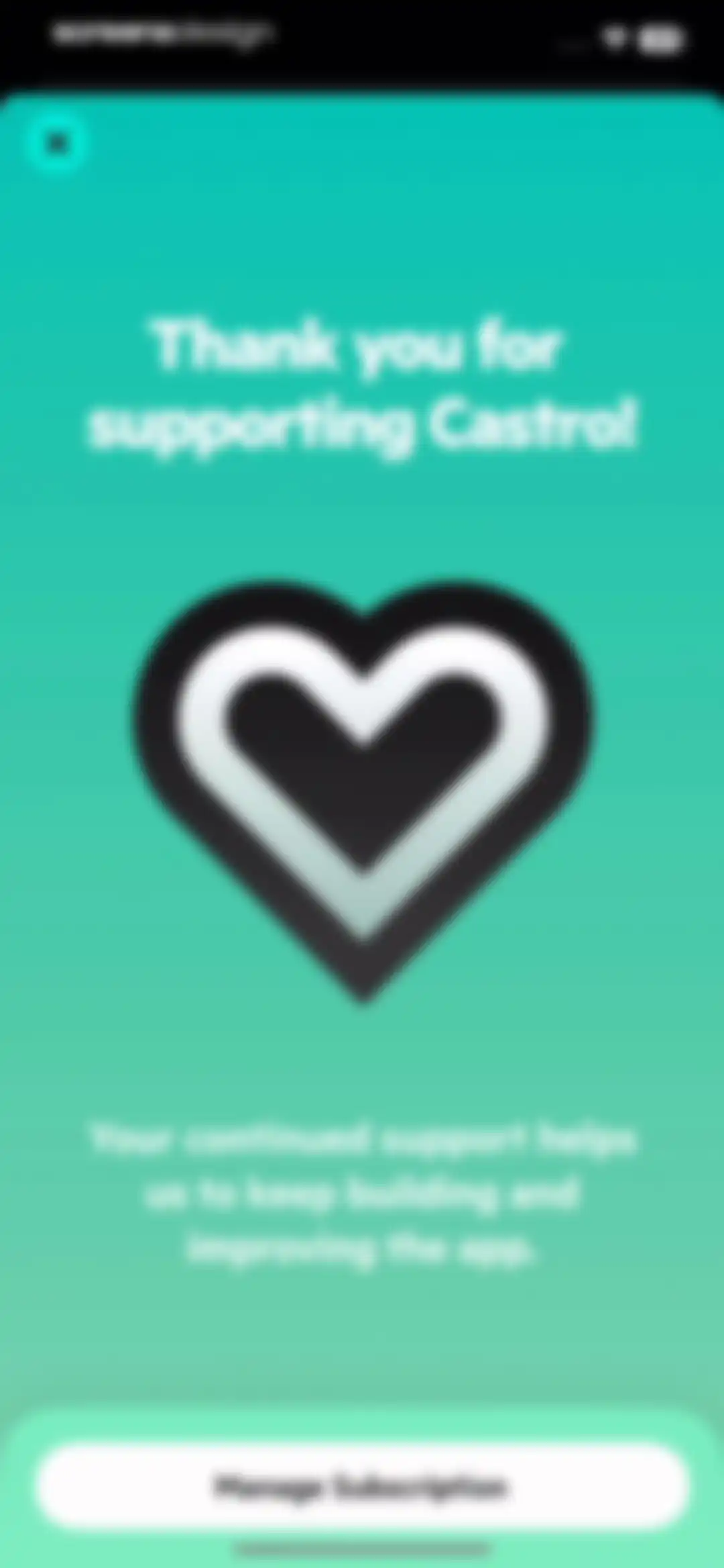 Castro: Podcast App & Player screen 94