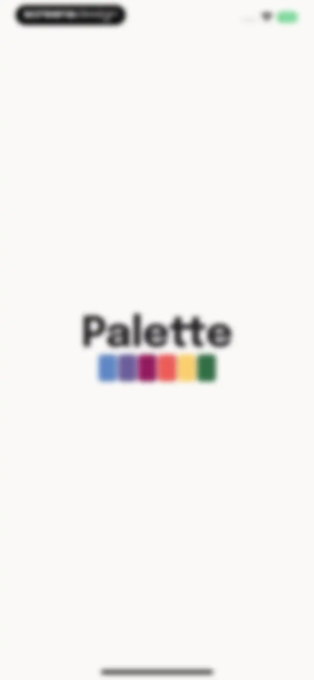 Palette - Color Analysis screen 1
