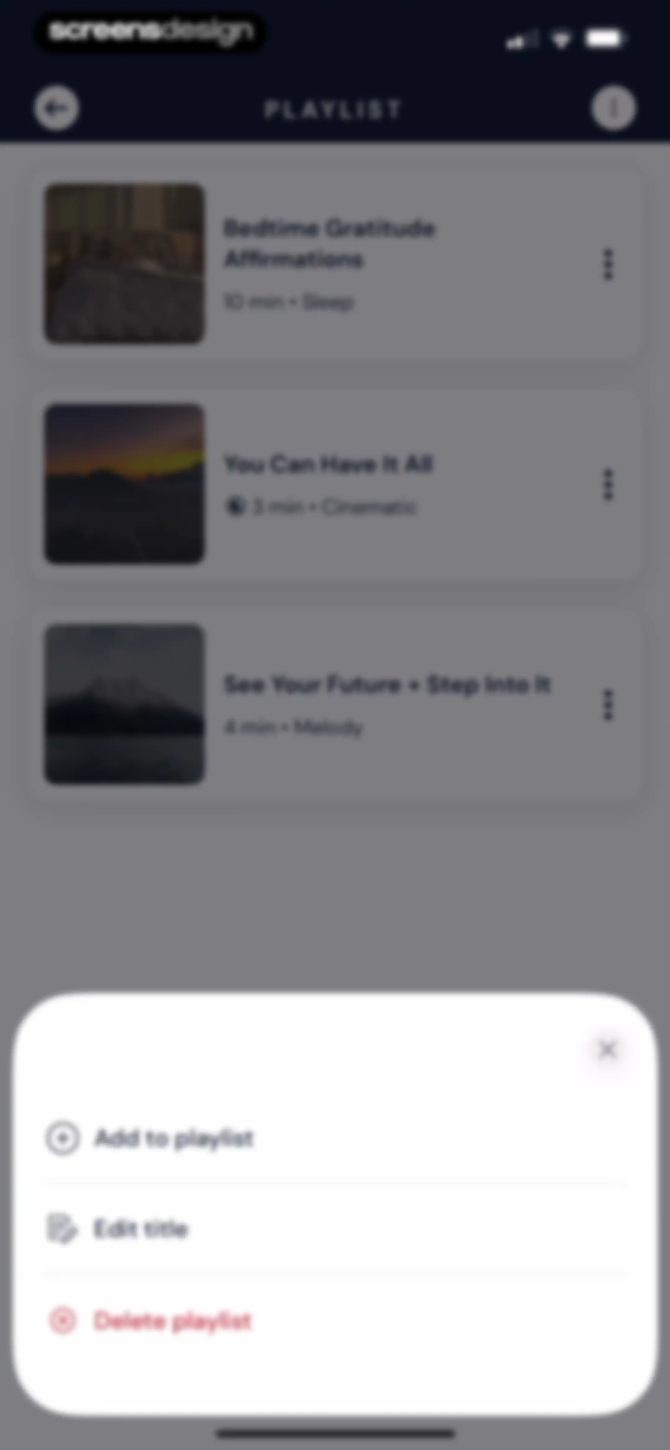Activations: Daily Motivation screen 91