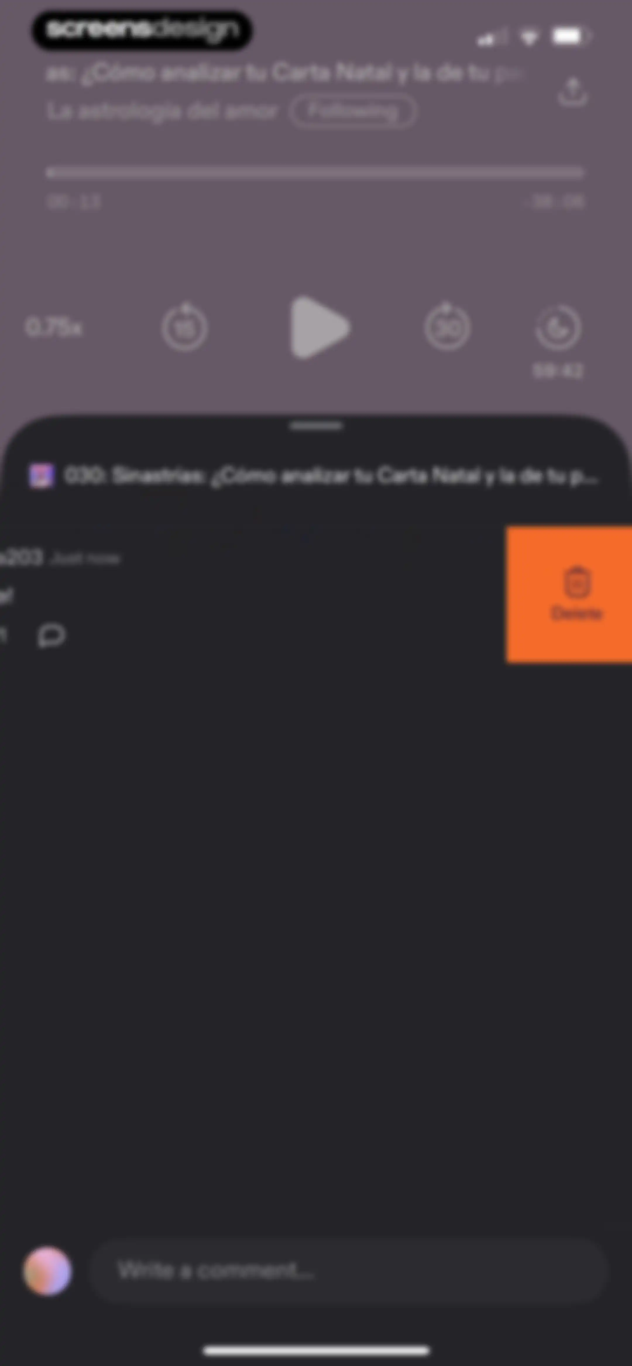 Podimo: Podcasts & audiobooks screen 62
