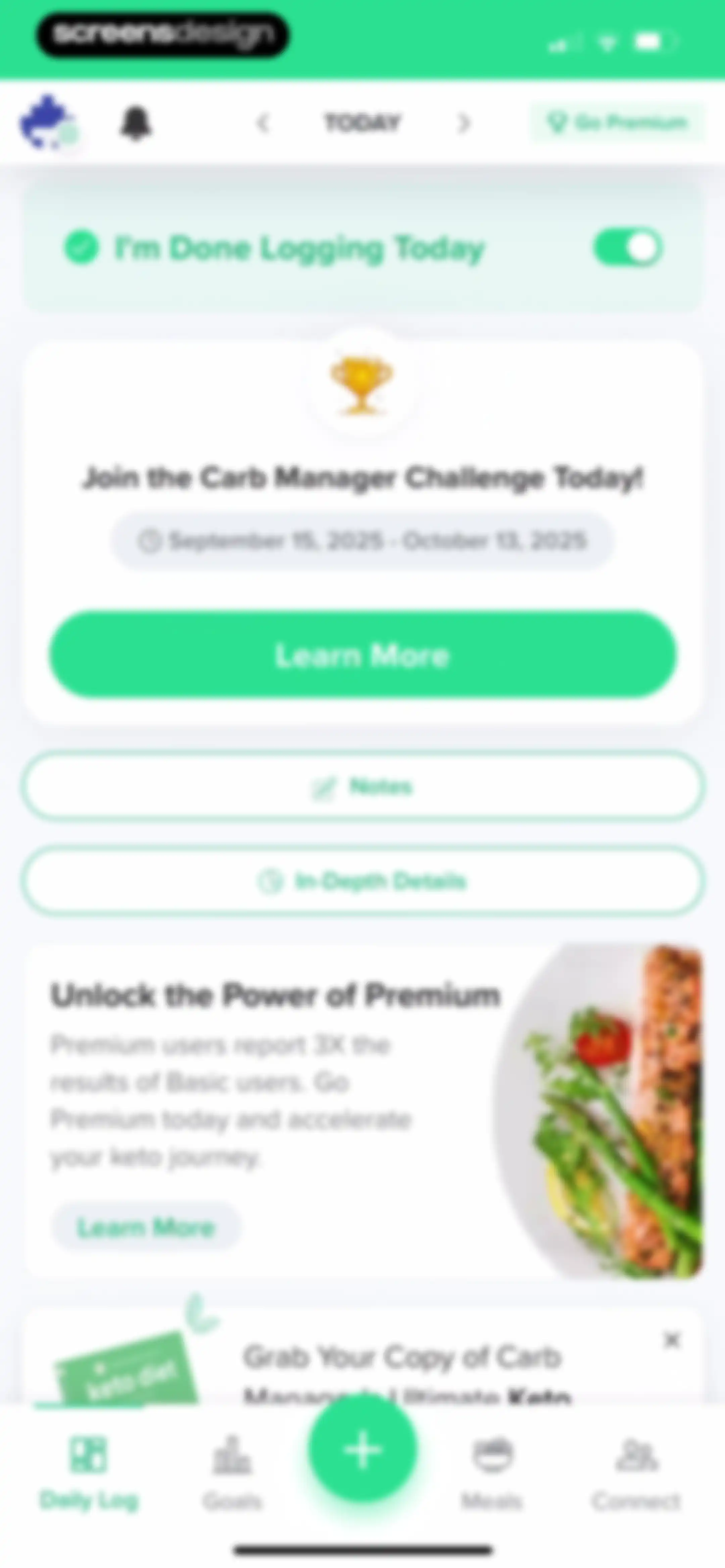 Carb Manager: Keto & Macro Log screen 173