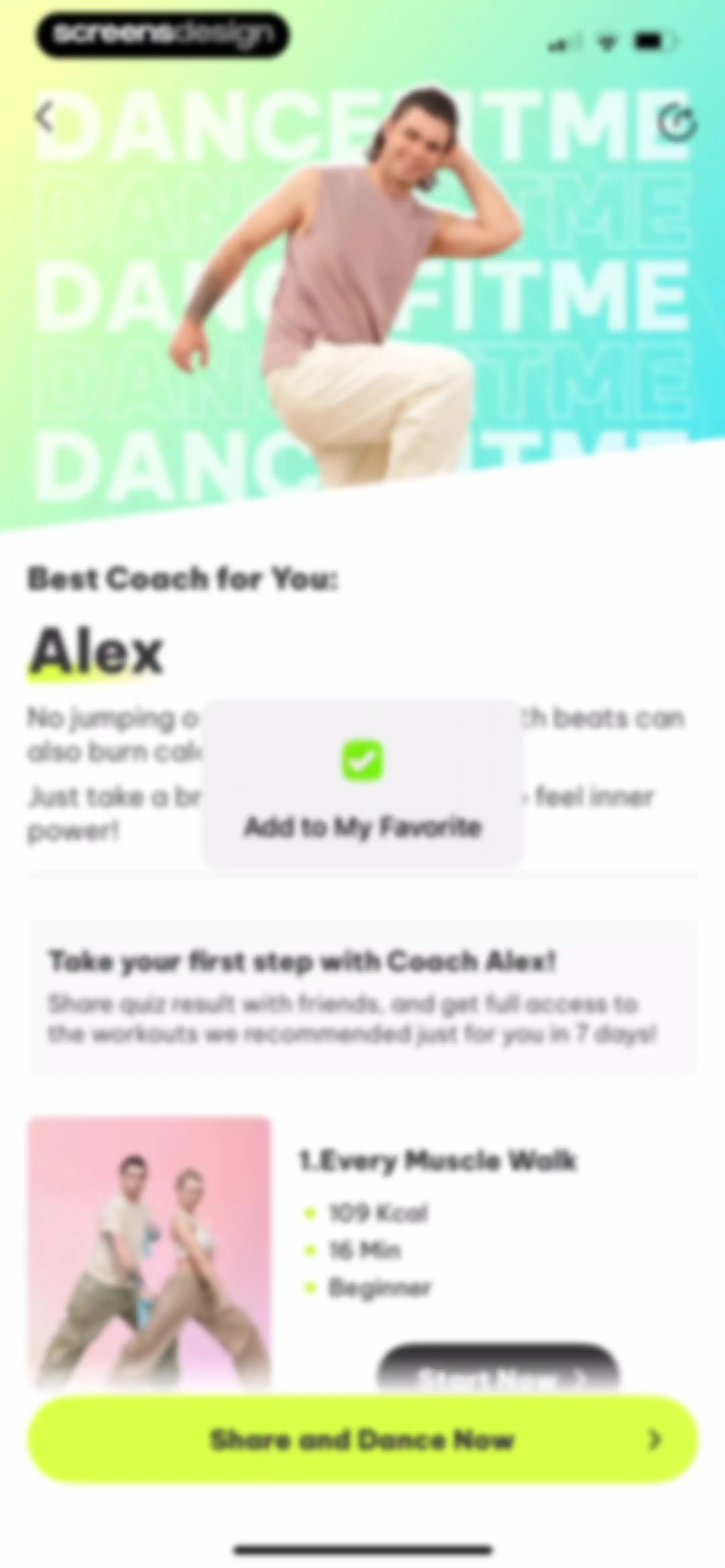 Dancefitme: Fun weight loss screen 88